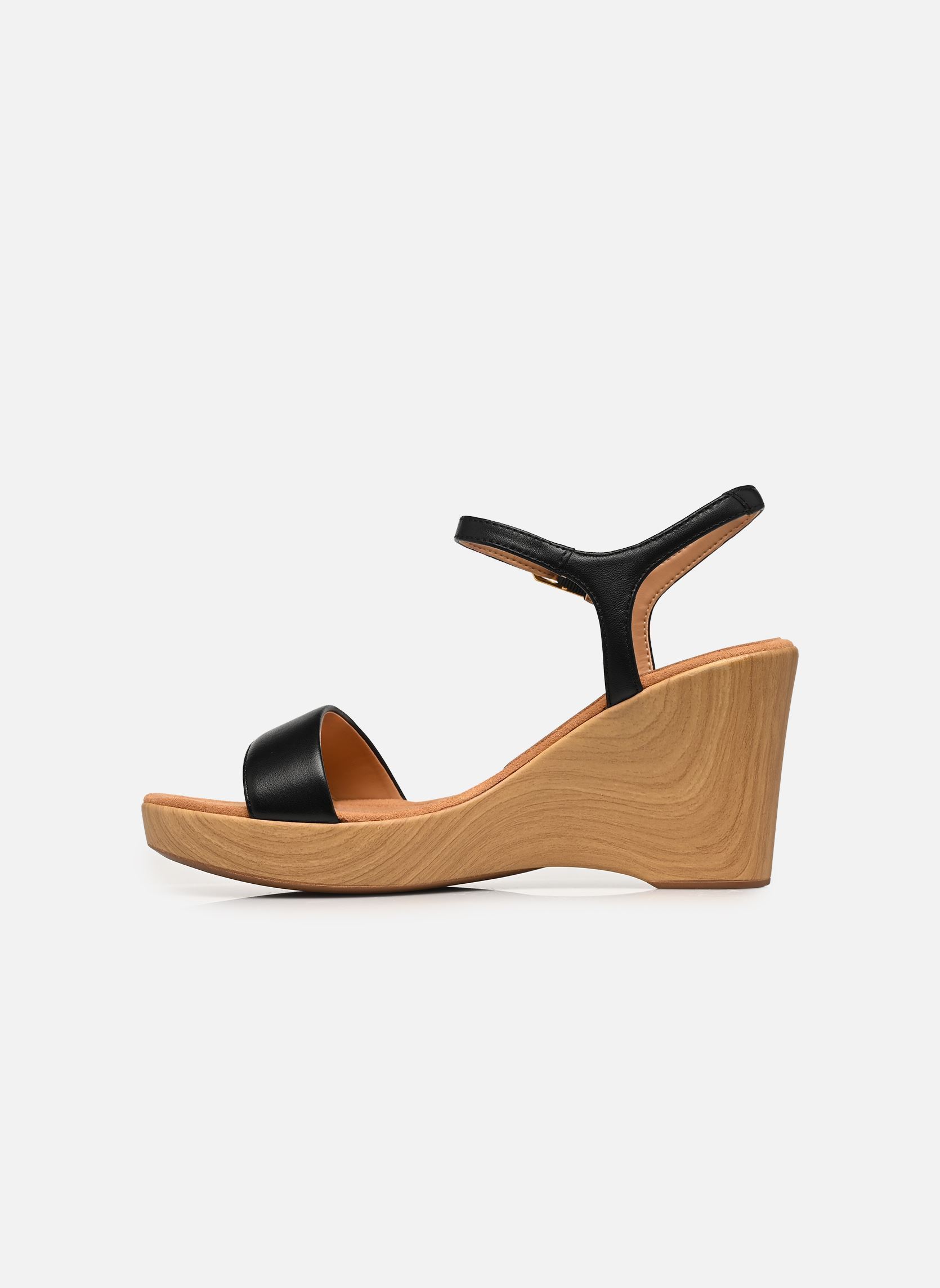 Sandalen met sleehak en plateau RITA_26_NTO dames zwart Unisa Sandalen met sleehak en plateau RITA_26_NTO dames zwart Black