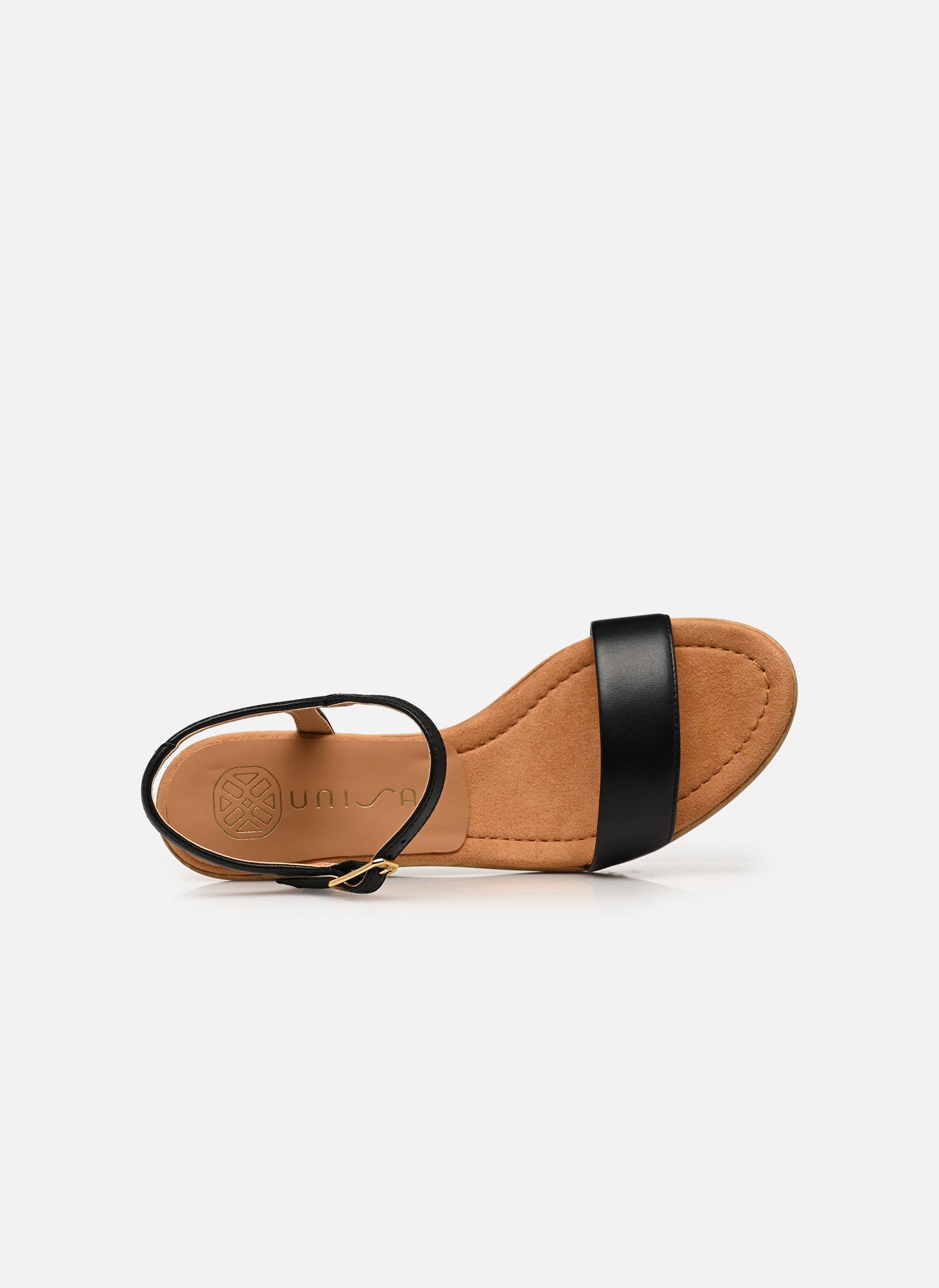 Sandalen met sleehak en plateau RITA_26_NTO dames zwart Unisa Sandalen met sleehak en plateau RITA_26_NTO dames zwart Black