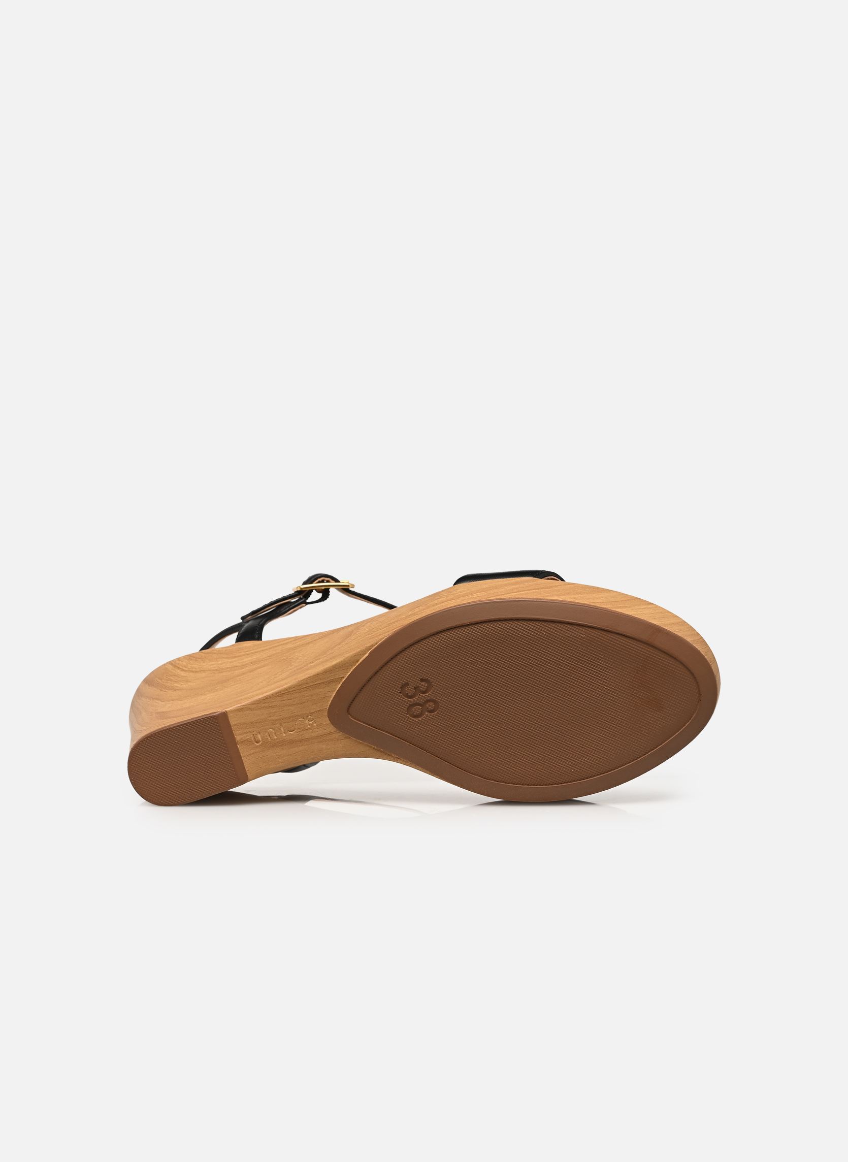Sandalen met sleehak en plateau RITA_26_NTO dames zwart Unisa Sandalen met sleehak en plateau RITA_26_NTO dames zwart Black