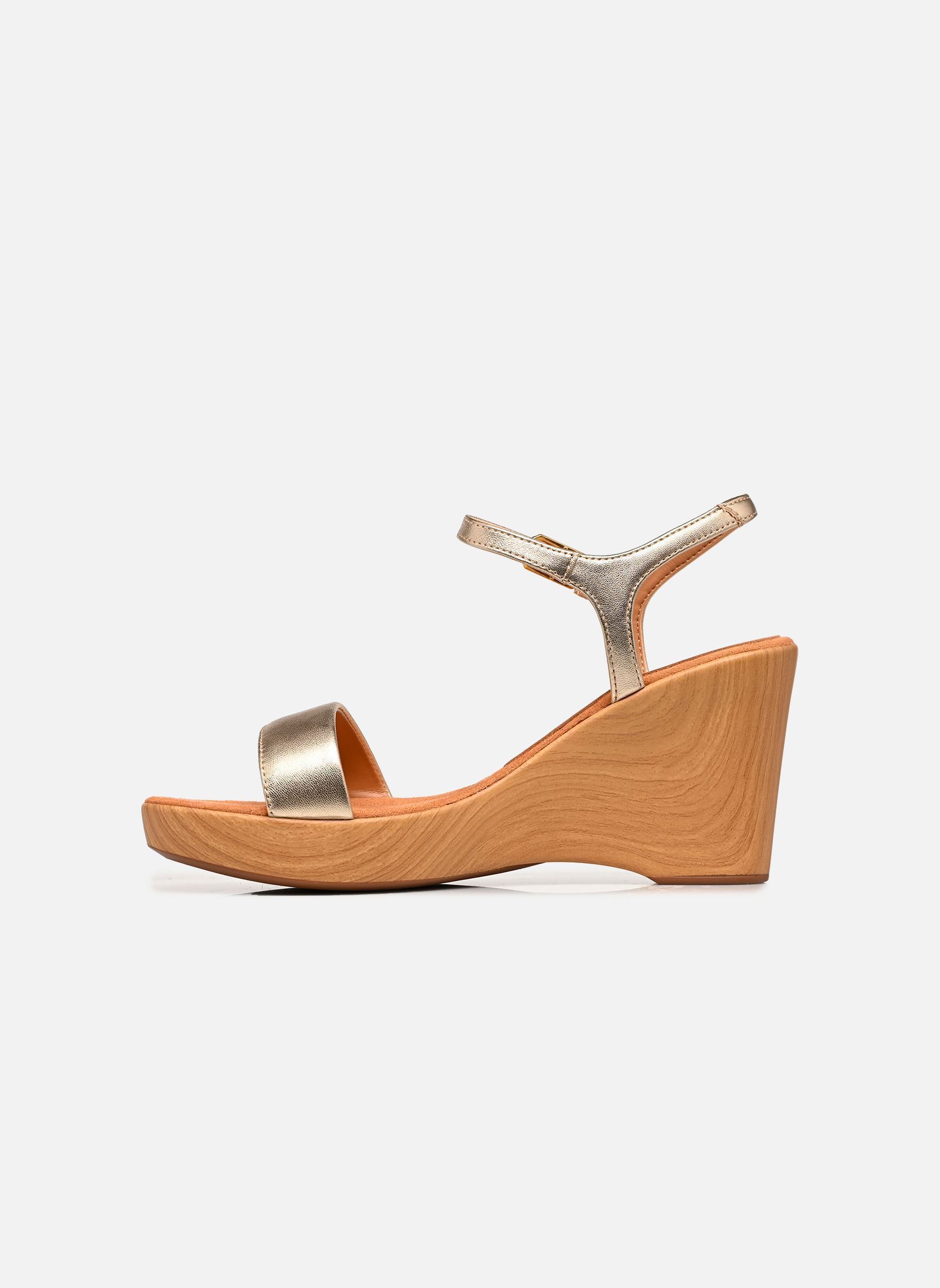 Sandales compensées et plateformes RITA_26_LMT femme or et bronze Unisa Sandales compensées et plateformes RITA_26_LMT femme or et bronze Platino