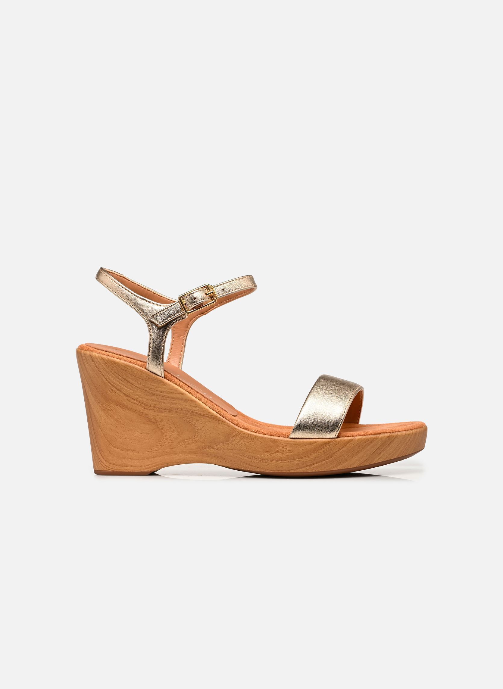 Sandales compensées et plateformes RITA_26_LMT femme or et bronze Unisa Sandales compensées et plateformes RITA_26_LMT femme or et bronze Platino
