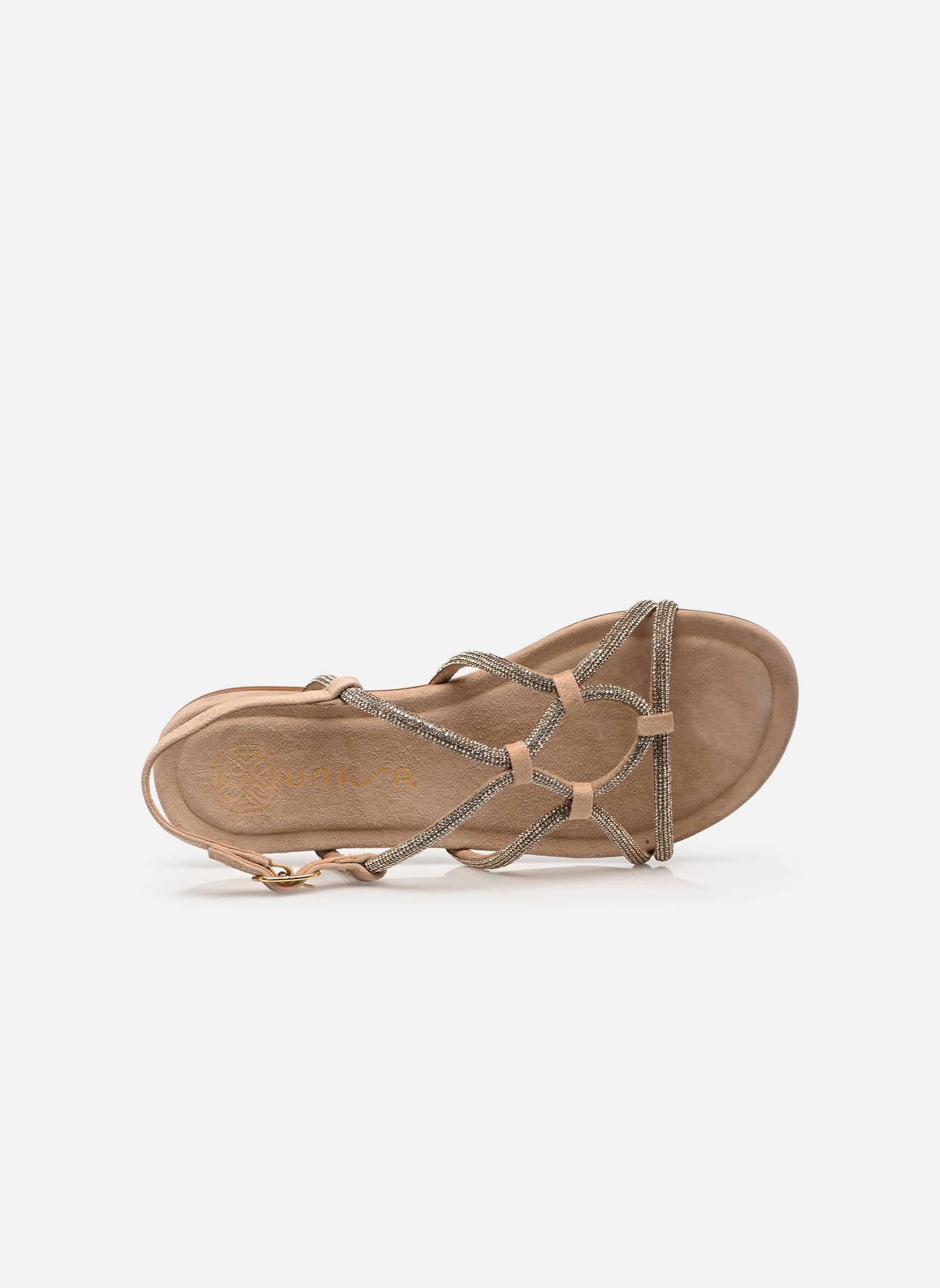 Flache Sandalen COOPER_26_KS damen beige Unisa Flache Sandalen COOPER_26_KS damen beige Skin
