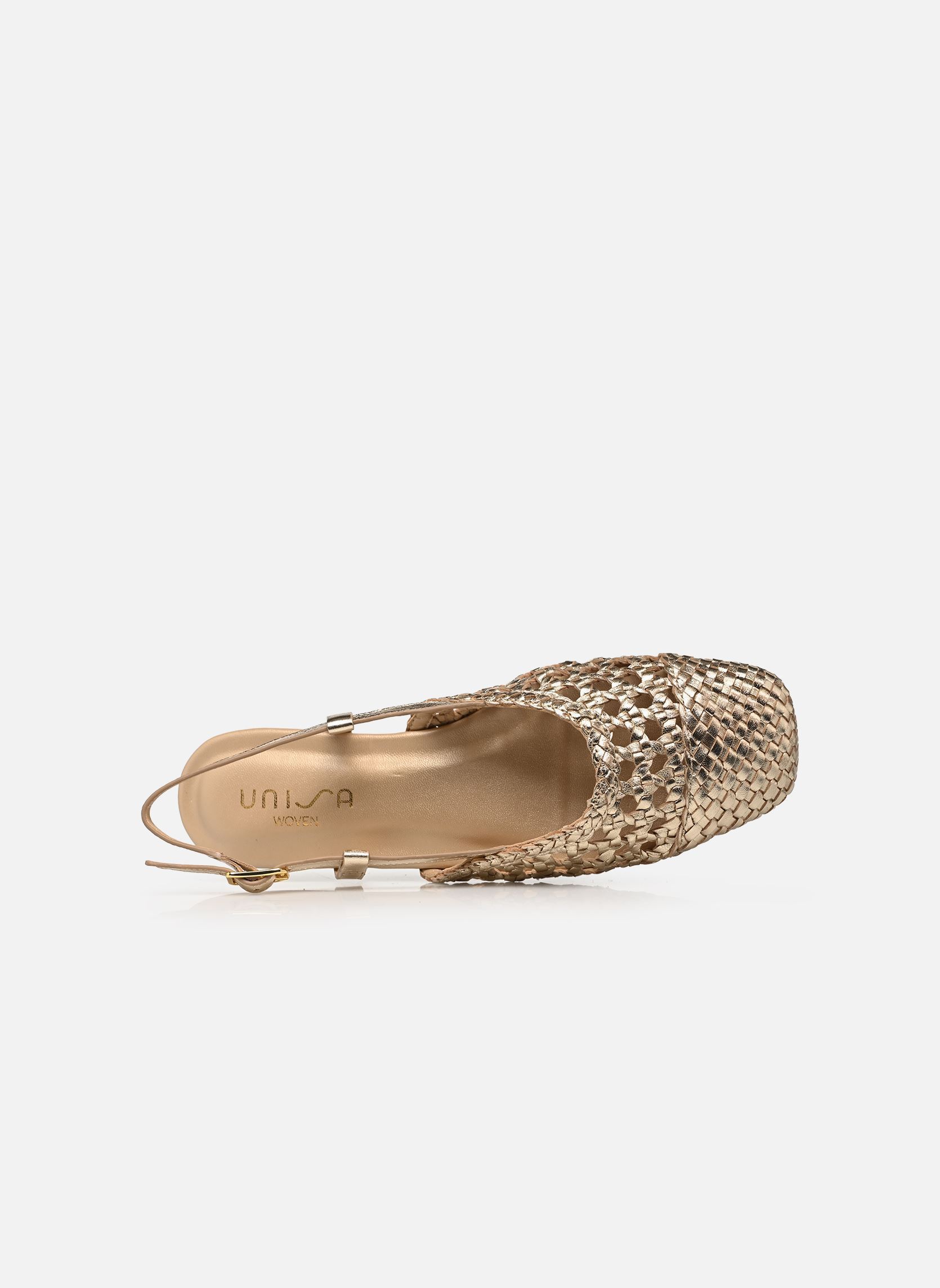 Slingback pumps BADRI_SHF dames goud en brons Unisa Slingback pumps BADRI_SHF dames goud en brons PLATINO
