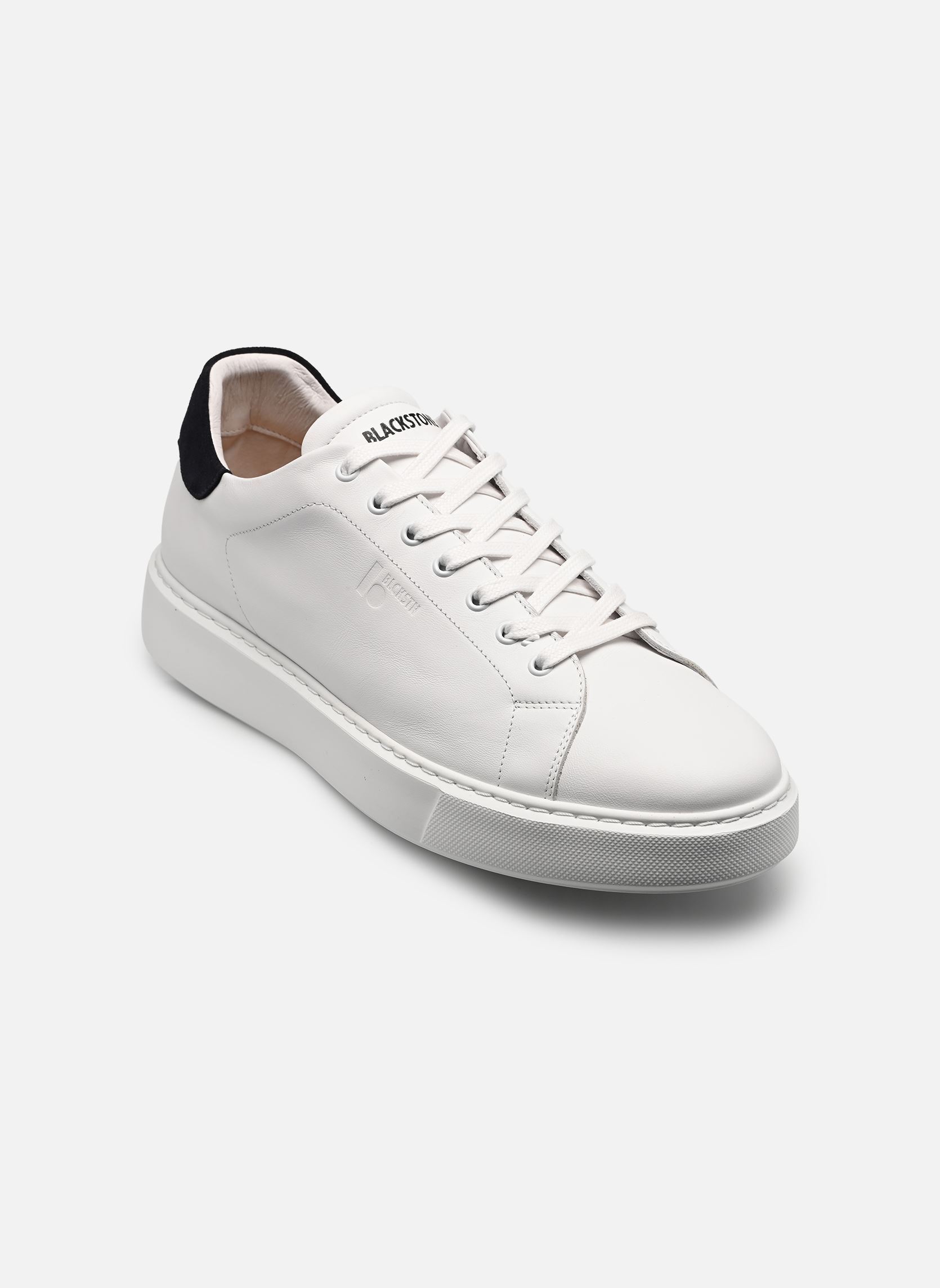 Baskets basses Stanley Miles M homme blanc Blackstone Baskets basses Stanley Miles M homme blanc White Blue