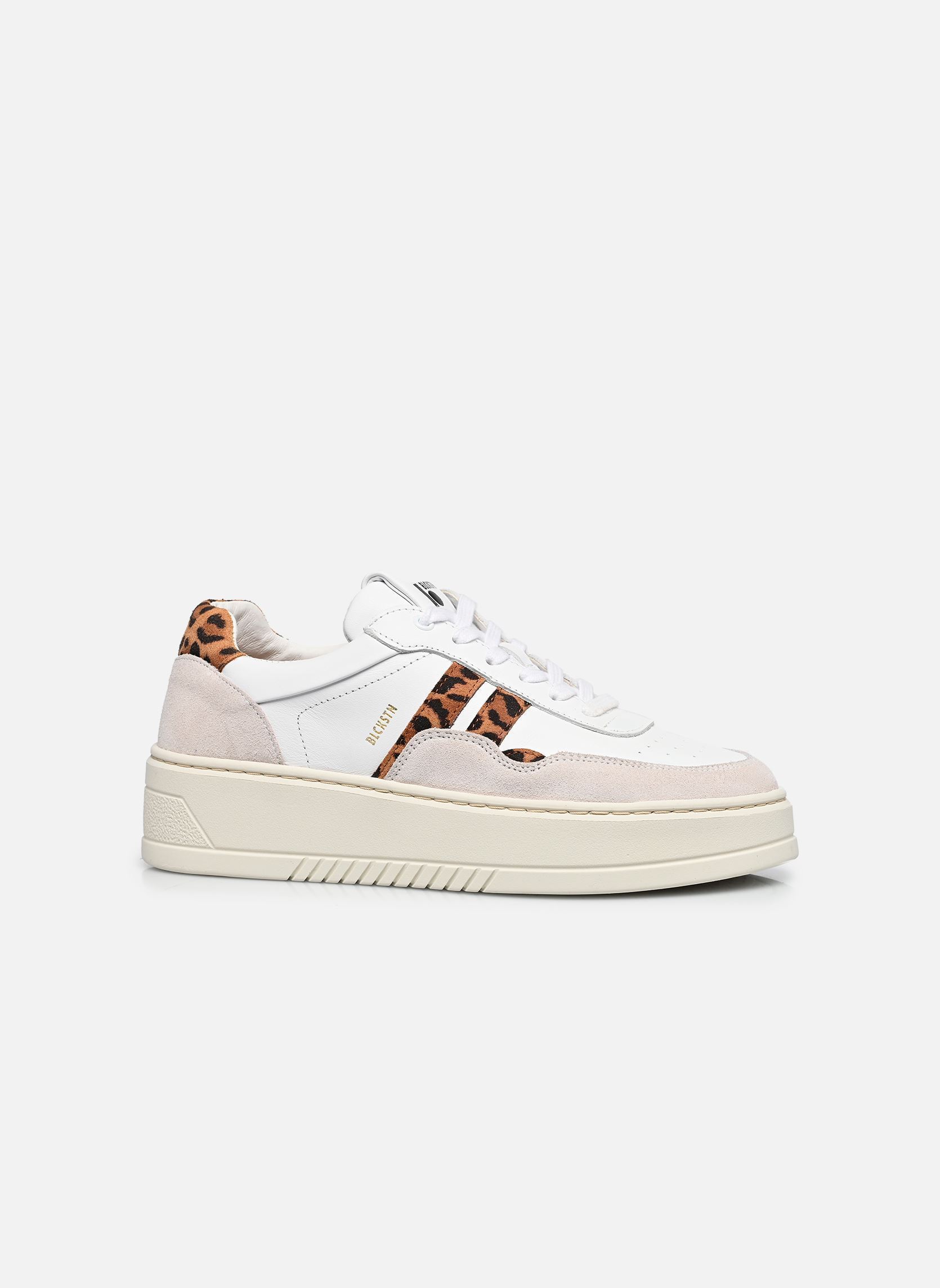 Niedrige Sneaker Garnet Koda damen weiß Blackstone Niedrige Sneaker Garnet Koda damen weiß White leopard