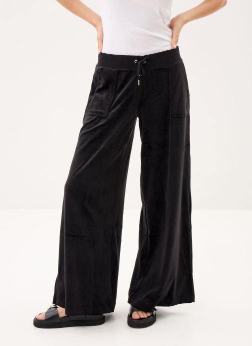 JUICY COUTURE Trainingsbroeken Yuka Wide Leg Jogger With Jc Embroidery dames zwart