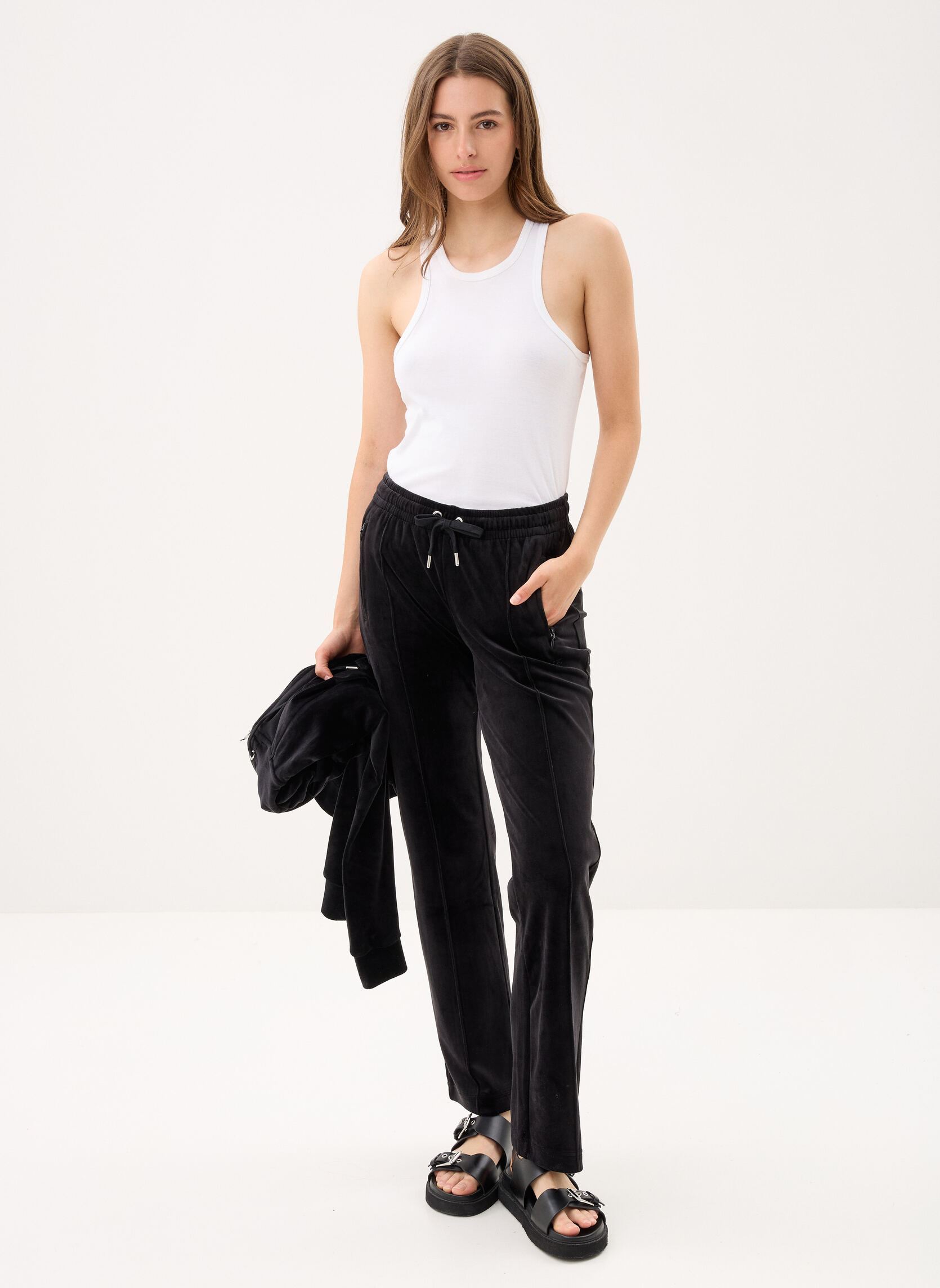 Jogginghosen Tina Col Out Trackp damen schwarz JUICY COUTURE Jogginghosen Tina Col Out Trackp damen schwarz BLACK