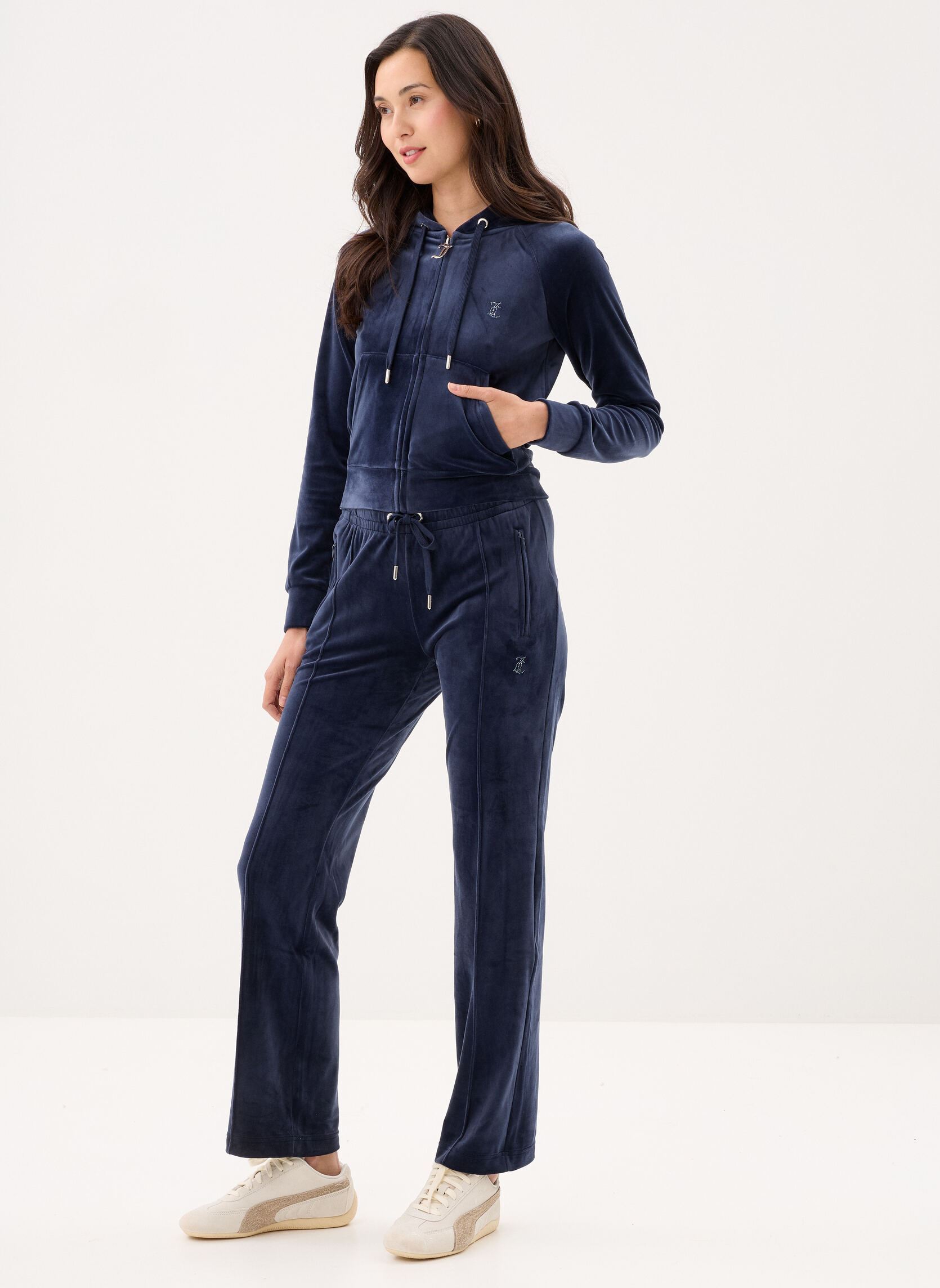 Bas de jogging Tina Col Out Trackp femme bleu JUICY COUTURE Bas de jogging Tina Col Out Trackp femme bleu NIGHT SKY