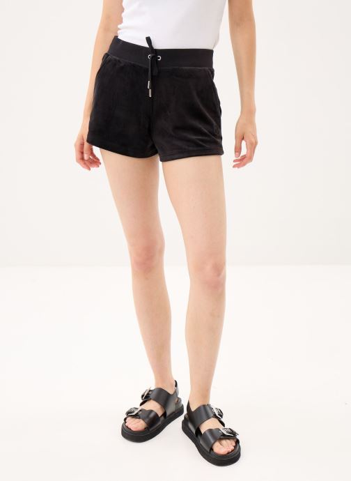 JUICY COUTURE Shorts Classic Velour Short With Back Pocket damen schwarz