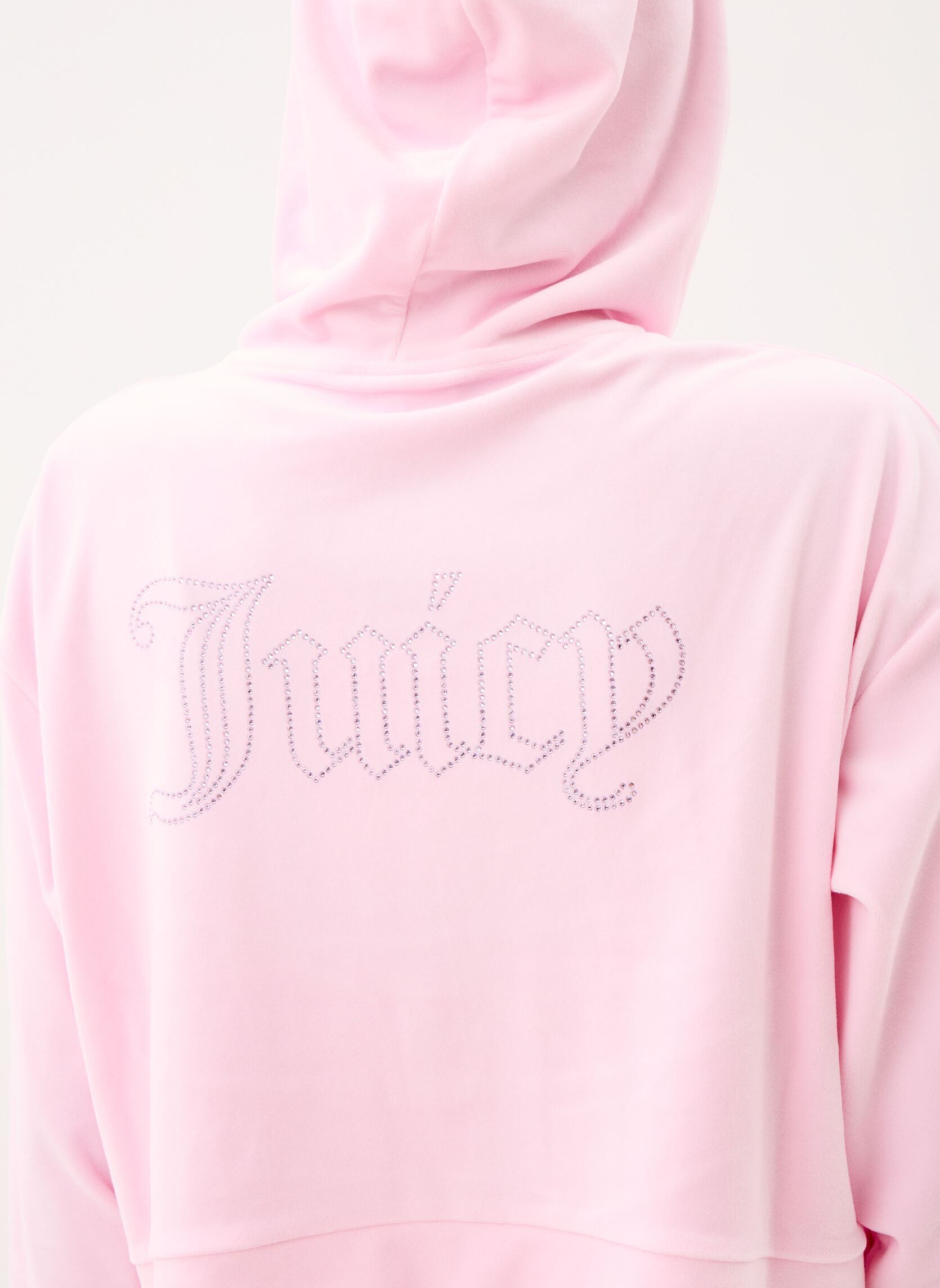 Trainingsjacken Iccle Outline Cropped Hoodie damen rosa JUICY COUTURE Trainingsjacken Iccle Outline Cropped Hoodie damen rosa CHERRY BLOSSOM