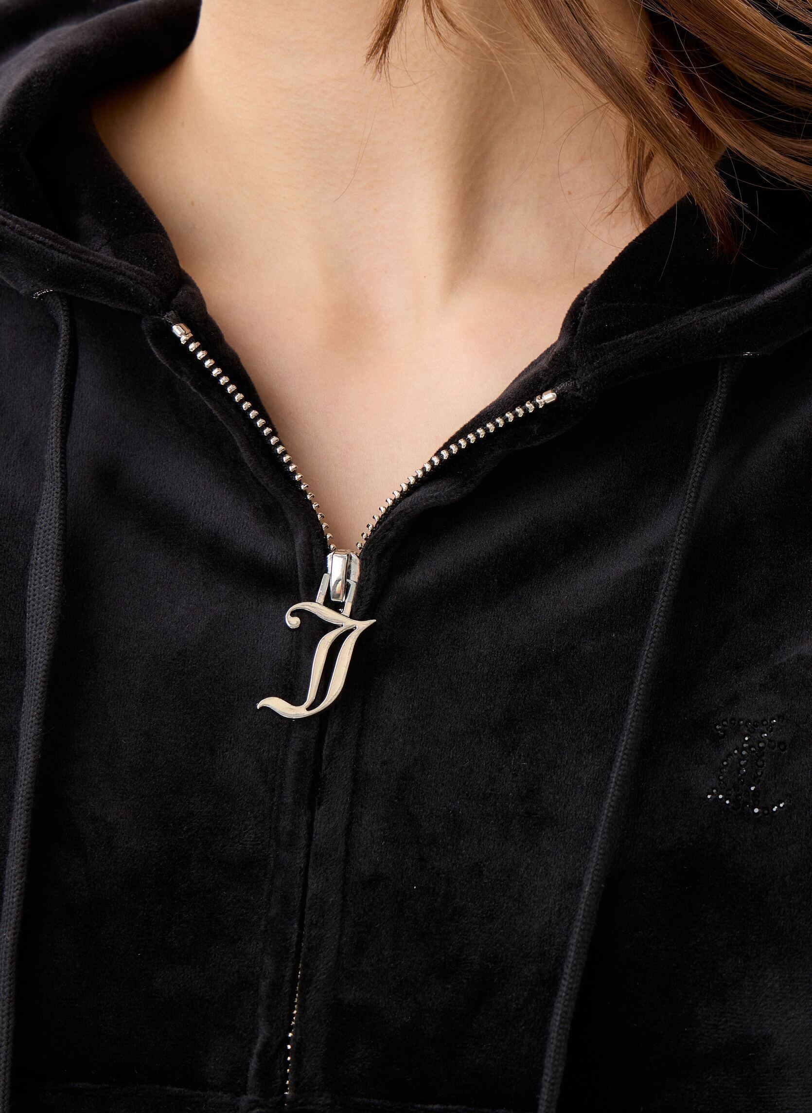 Trainingsjacken Madison Col Out Hoodie damen schwarz JUICY COUTURE Trainingsjacken Madison Col Out Hoodie damen schwarz BLACK