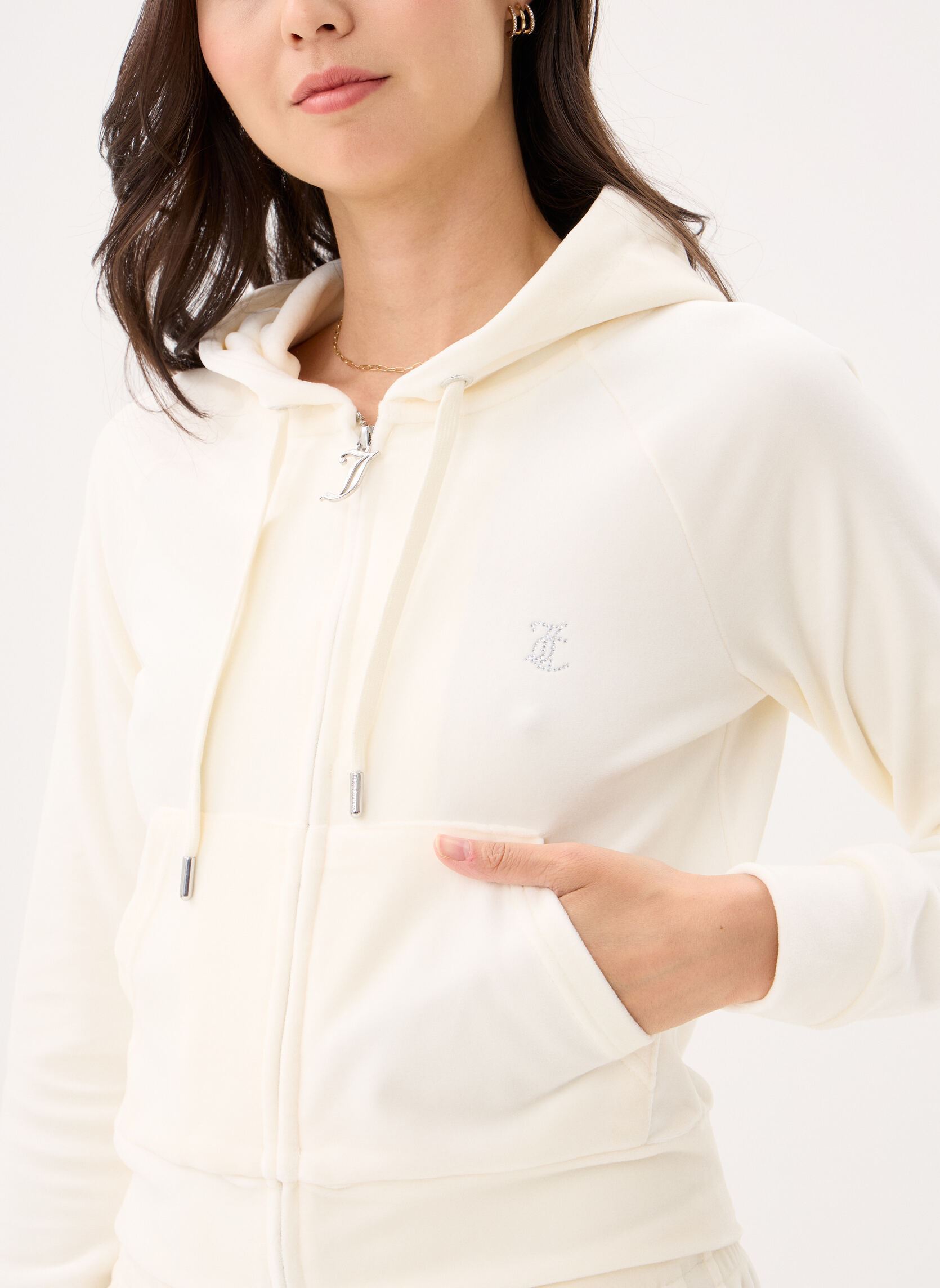 Trainingsvest Madison Col Out Hoodie dames wit JUICY COUTURE Trainingsvest Madison Col Out Hoodie dames wit SUGAR SWIZZLE