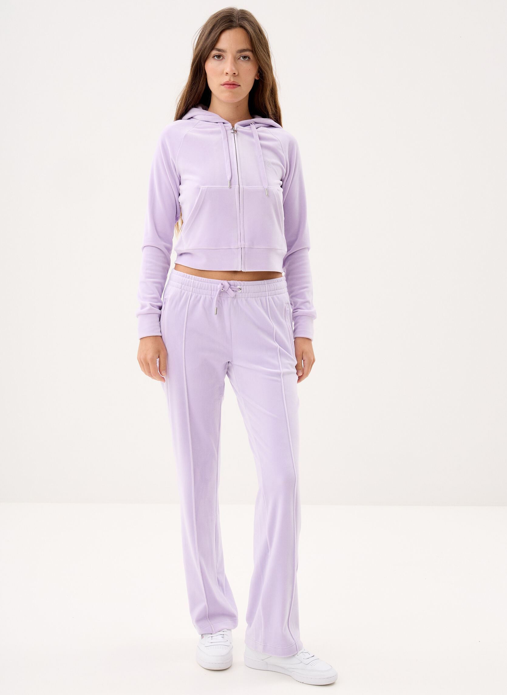 Vestes de survêtement Madison Outline Hoodie With Diamante Bra femme violet JUICY COUTURE Vestes de survêtement Madison Outline Hoodie With Diamante Bra femme violet PASTEL LILAC