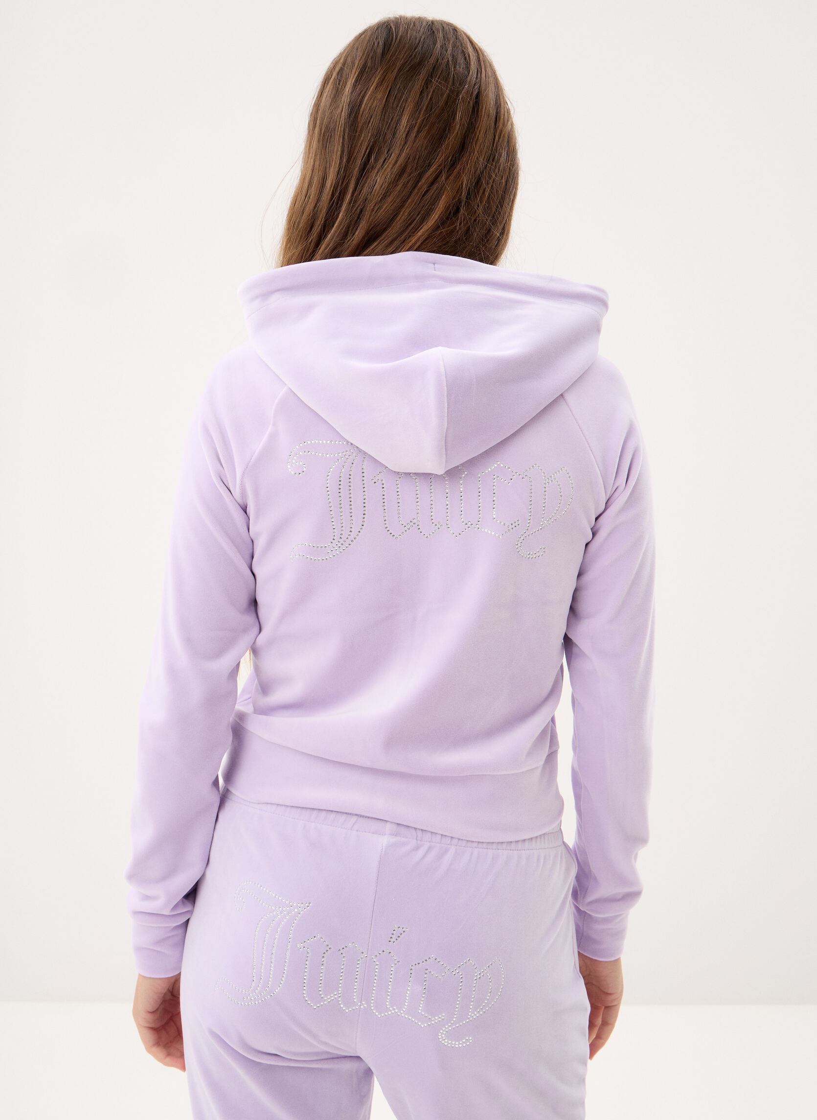 Vestes de survêtement Madison Outline Hoodie With Diamante Bra femme violet JUICY COUTURE Vestes de survêtement Madison Outline Hoodie With Diamante Bra femme violet PASTEL LILAC