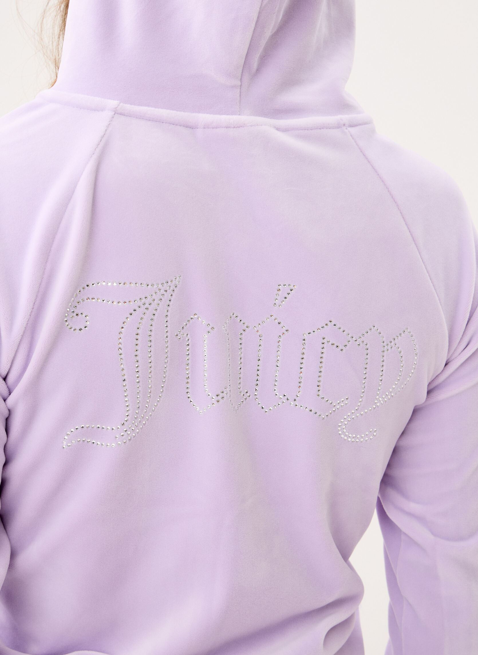 Vestes de survêtement Madison Outline Hoodie With Diamante Bra femme violet JUICY COUTURE Vestes de survêtement Madison Outline Hoodie With Diamante Bra femme violet PASTEL LILAC