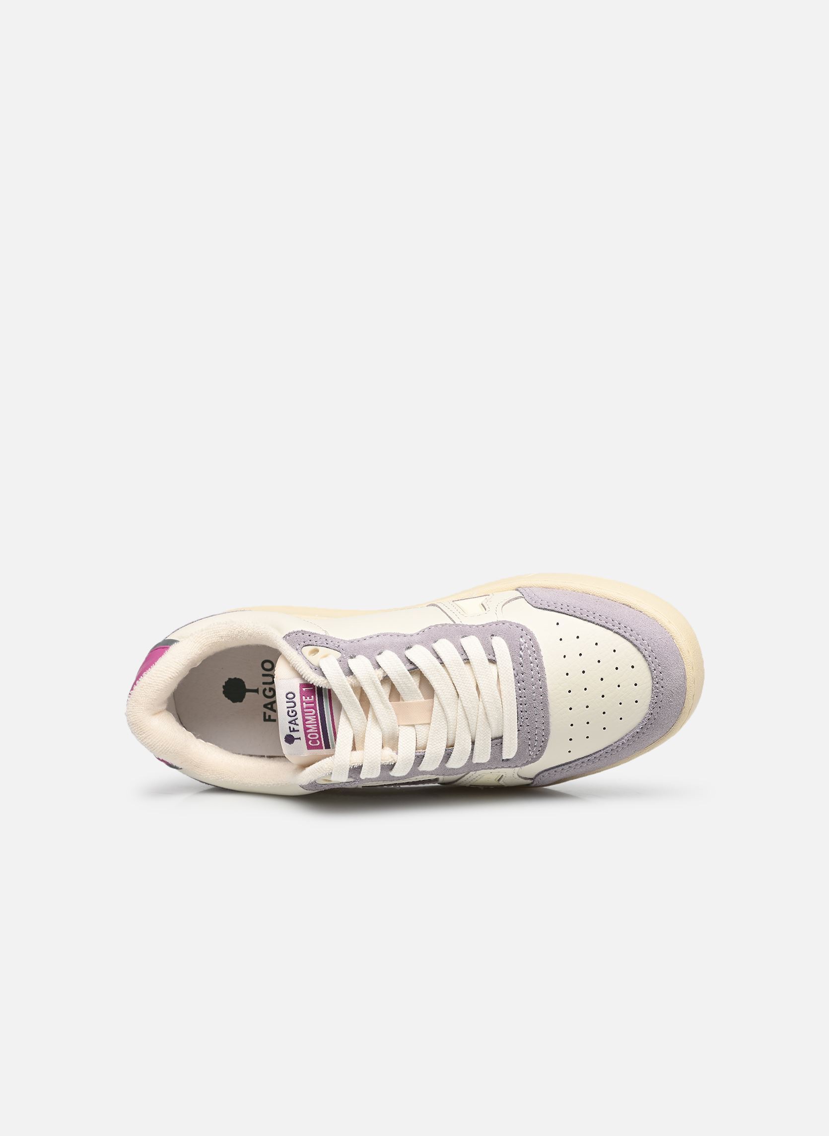 Sneaker COMMUTE 1 LEATHER SUEDE W damen weiß Faguo Sneaker COMMUTE 1 LEATHER SUEDE W damen weiß White/Dusty pink