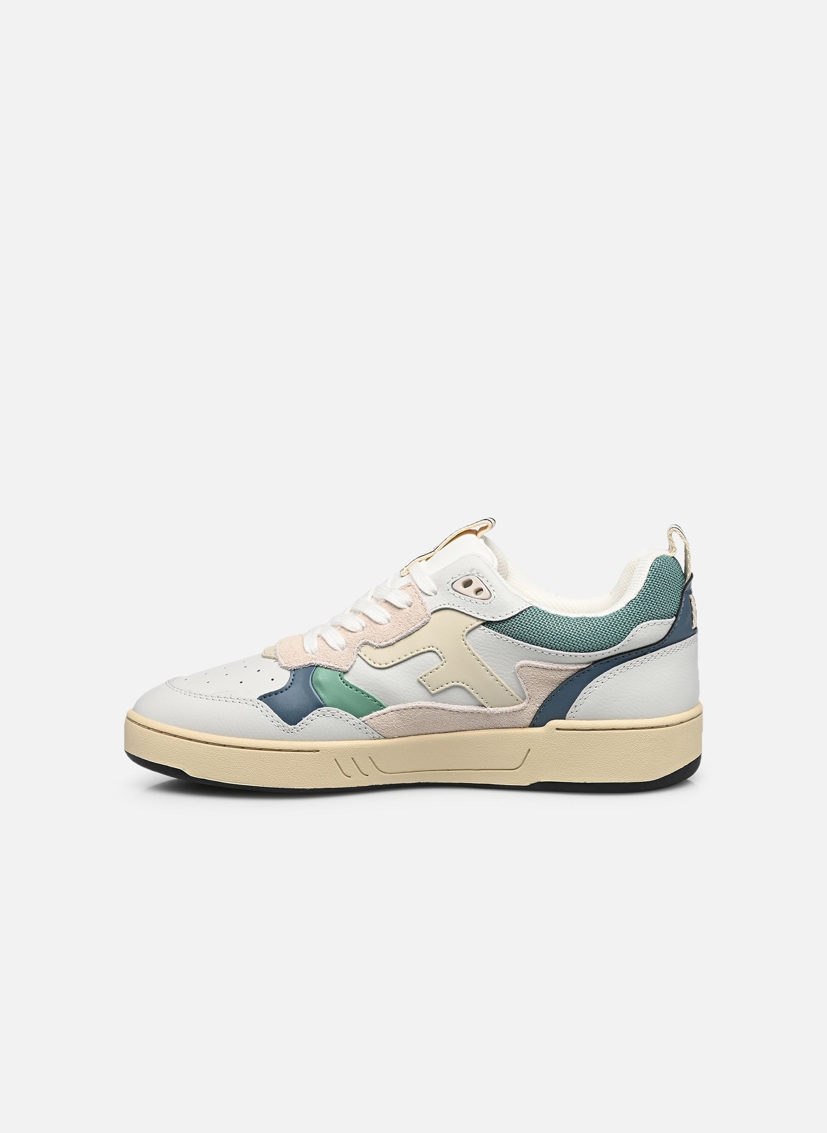 Sneakers DAHLIA LEATHER SUEDE M heren wit Faguo Sneakers DAHLIA LEATHER SUEDE M heren wit OFF-WHITE/BLUE