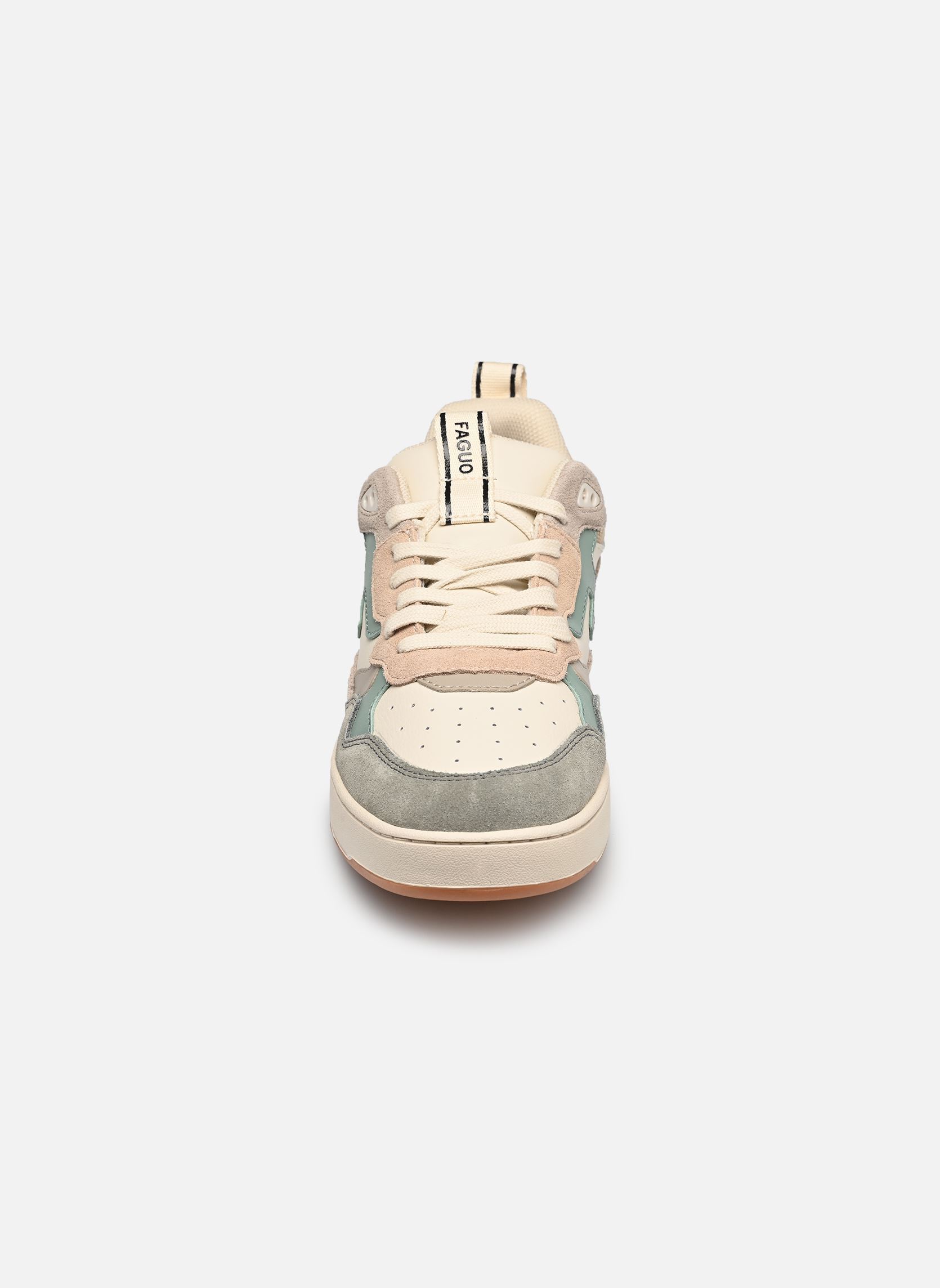 Baskets DAHLIA LEATHER SUEDE M homme blanc Faguo Baskets DAHLIA LEATHER SUEDE M homme blanc BEIGE/BLUE