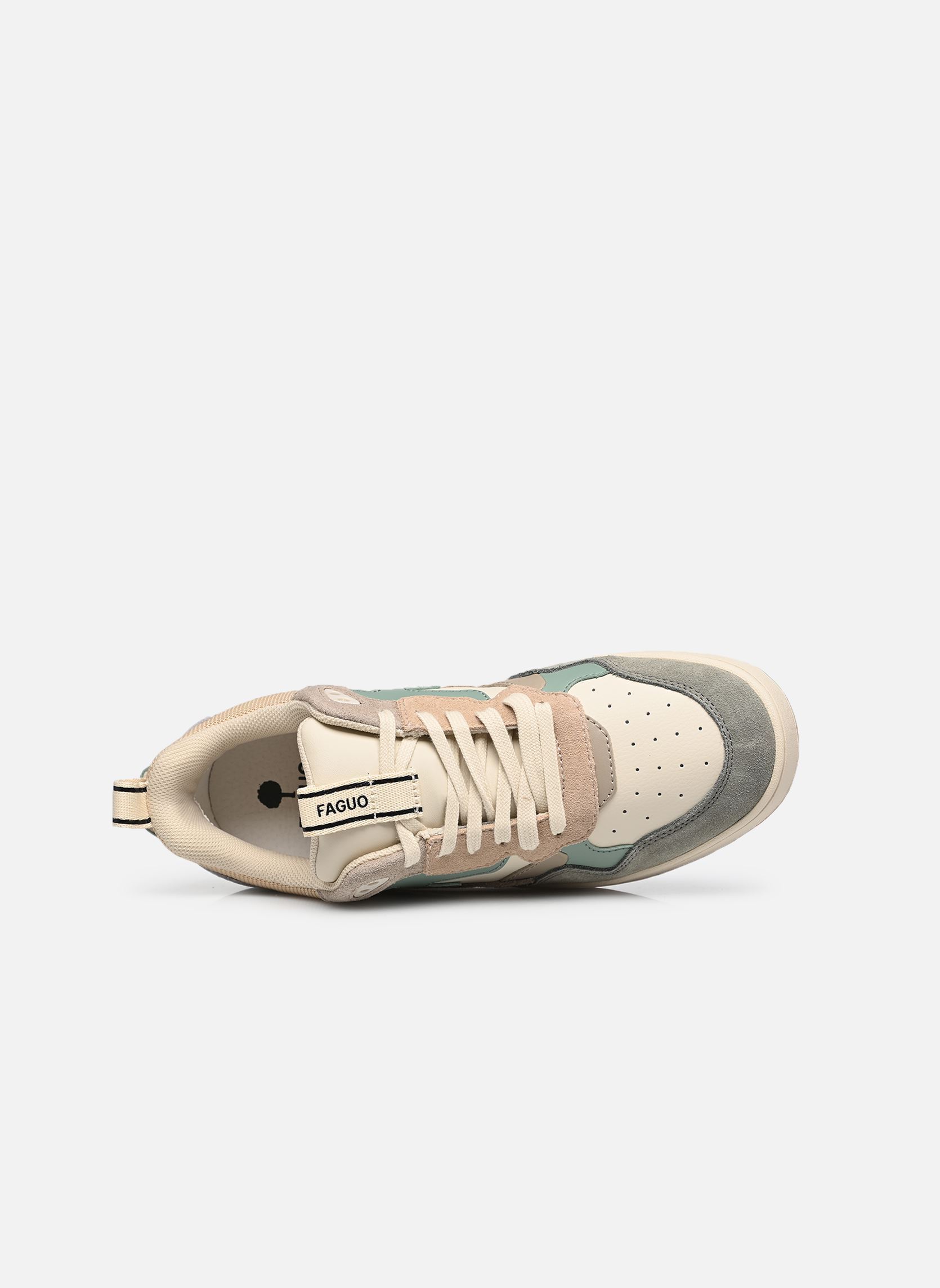 Baskets DAHLIA LEATHER SUEDE M homme blanc Faguo Baskets DAHLIA LEATHER SUEDE M homme blanc BEIGE/BLUE