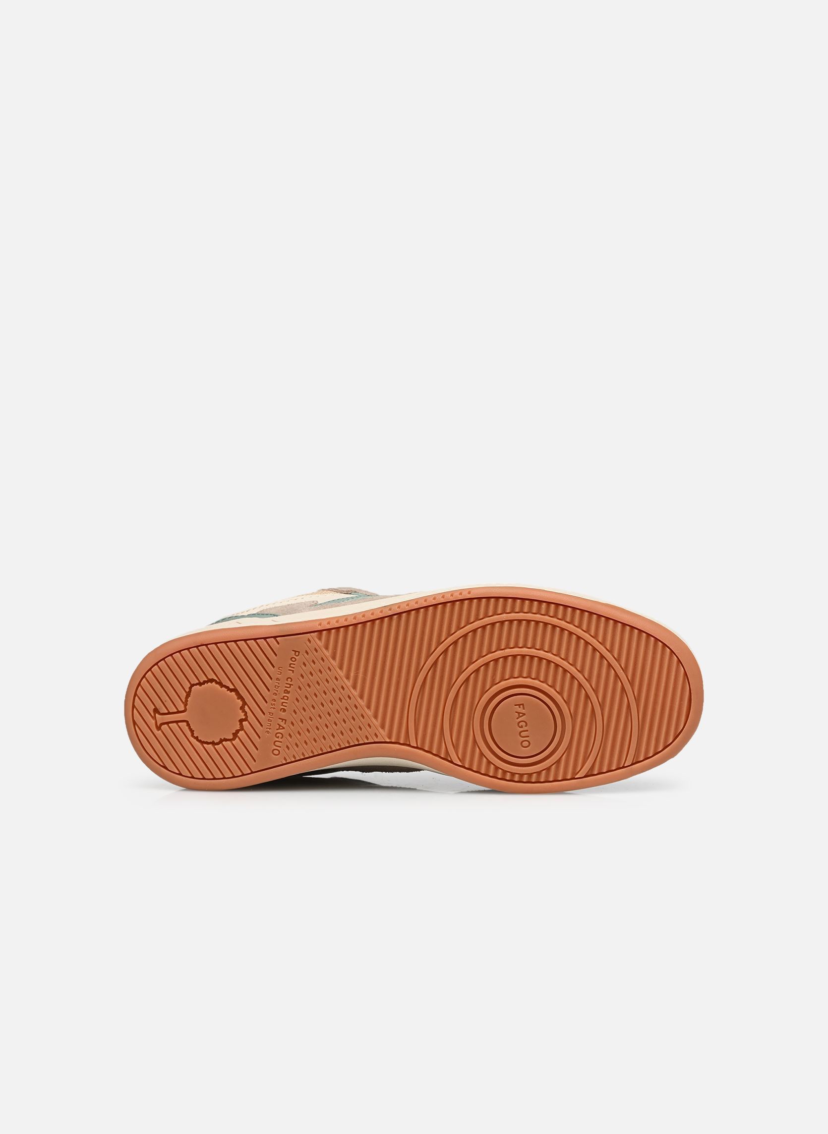 Baskets DAHLIA LEATHER SUEDE M homme blanc Faguo Baskets DAHLIA LEATHER SUEDE M homme blanc BEIGE/BLUE