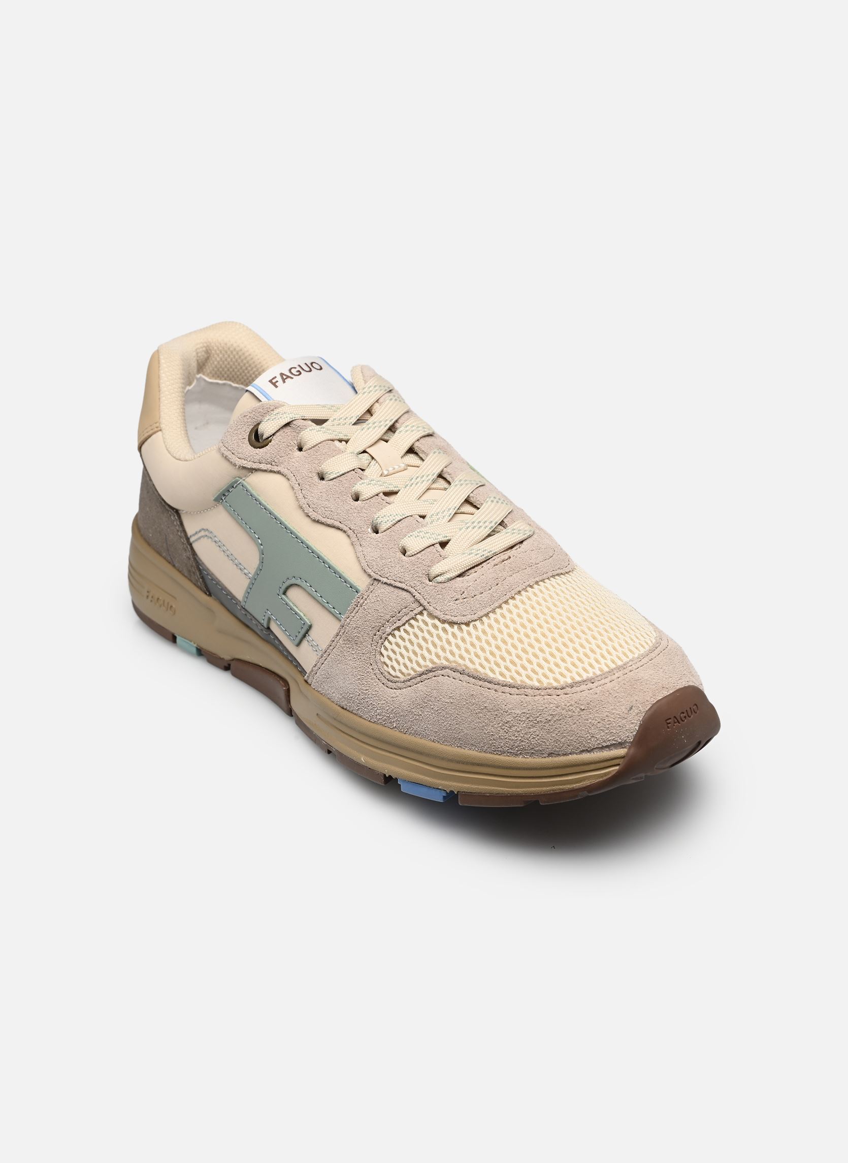 Baskets OLIVE SUEDE MESH homme beige Faguo Baskets OLIVE SUEDE MESH homme beige CREAM/GREY