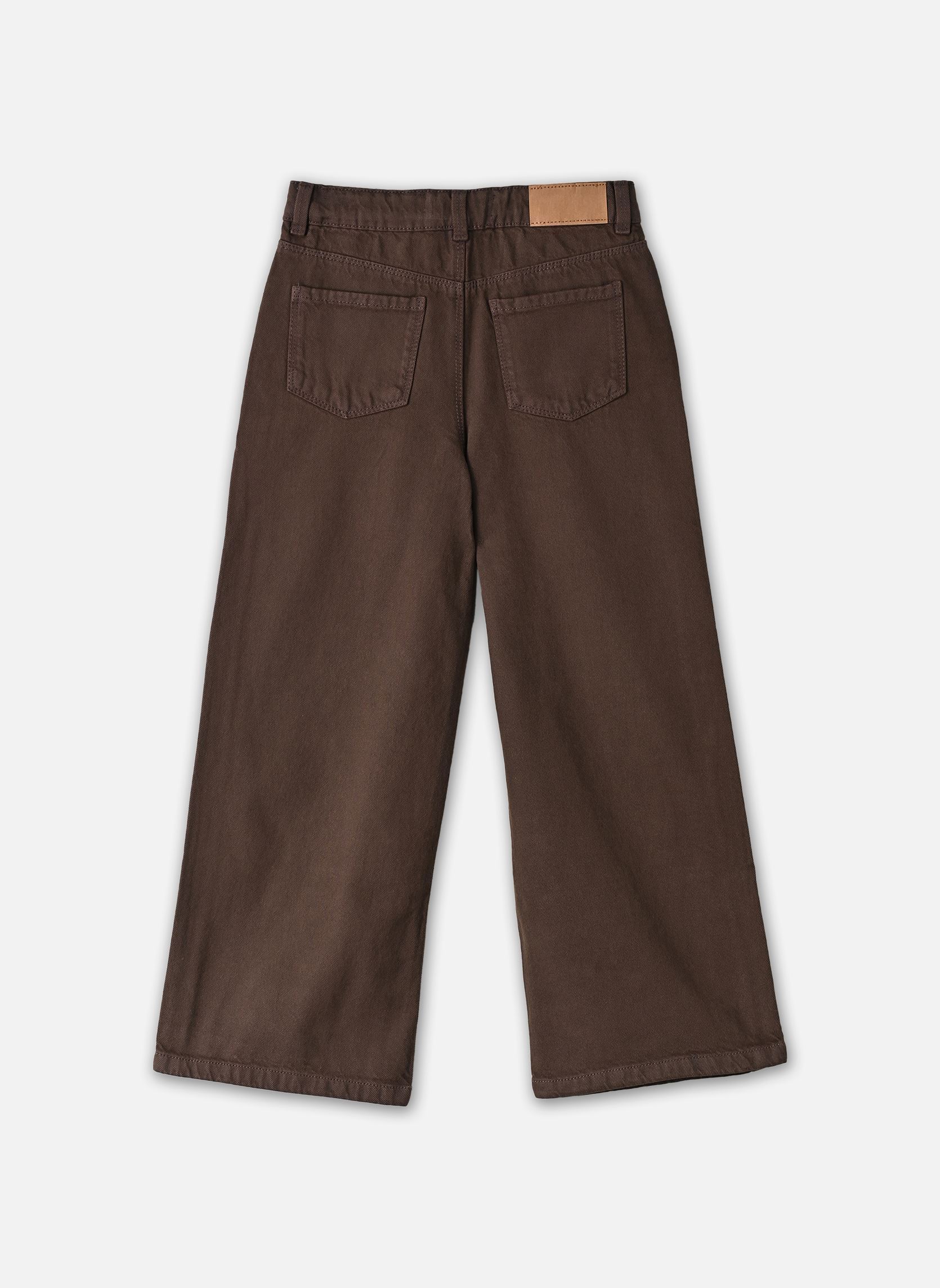 Pantalons PWIDECOLOR fille marron MADE BY Pantalons PWIDECOLOR fille marron HOT FUDGE
