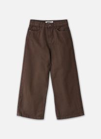 Pantalons PWIDECOLOR fille bordeaux