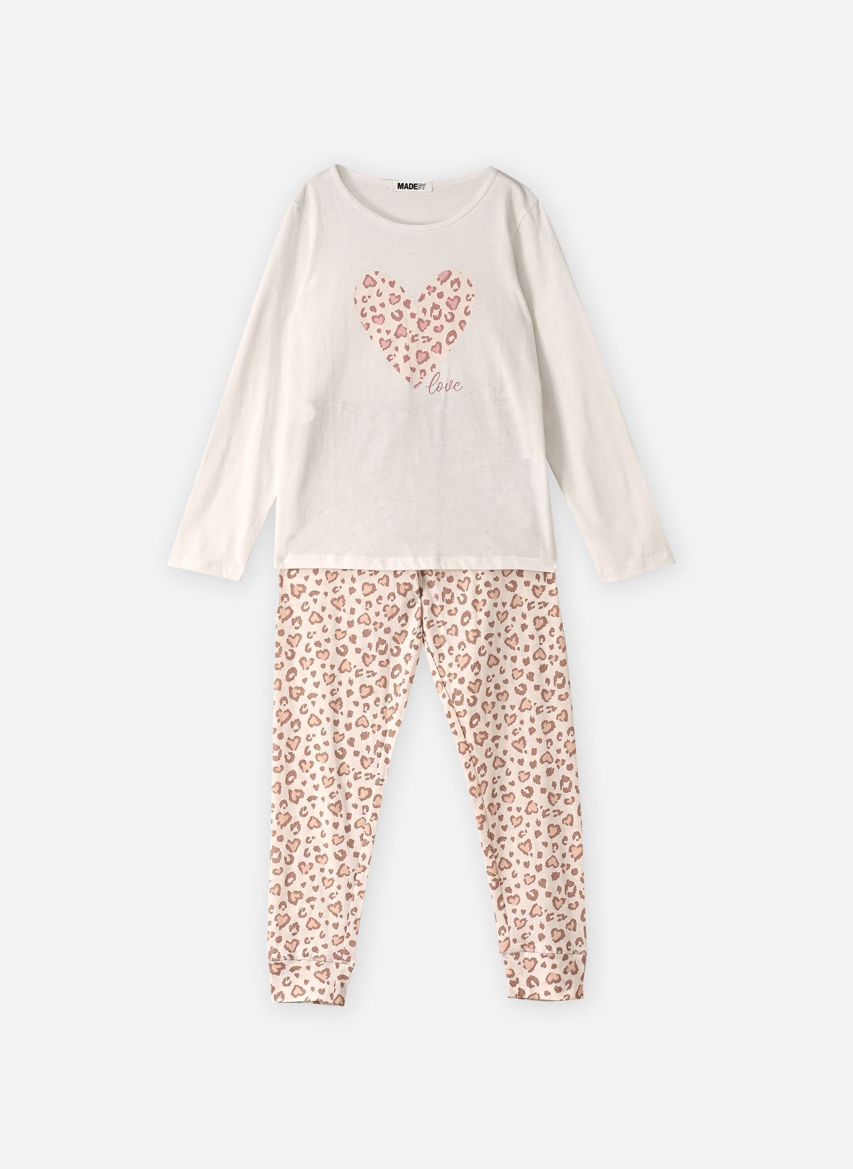 Ensembles de pyjamas PYJELEO fille blanc MADE BY Ensembles de pyjamas PYJELEO fille blanc SNOW WHITE