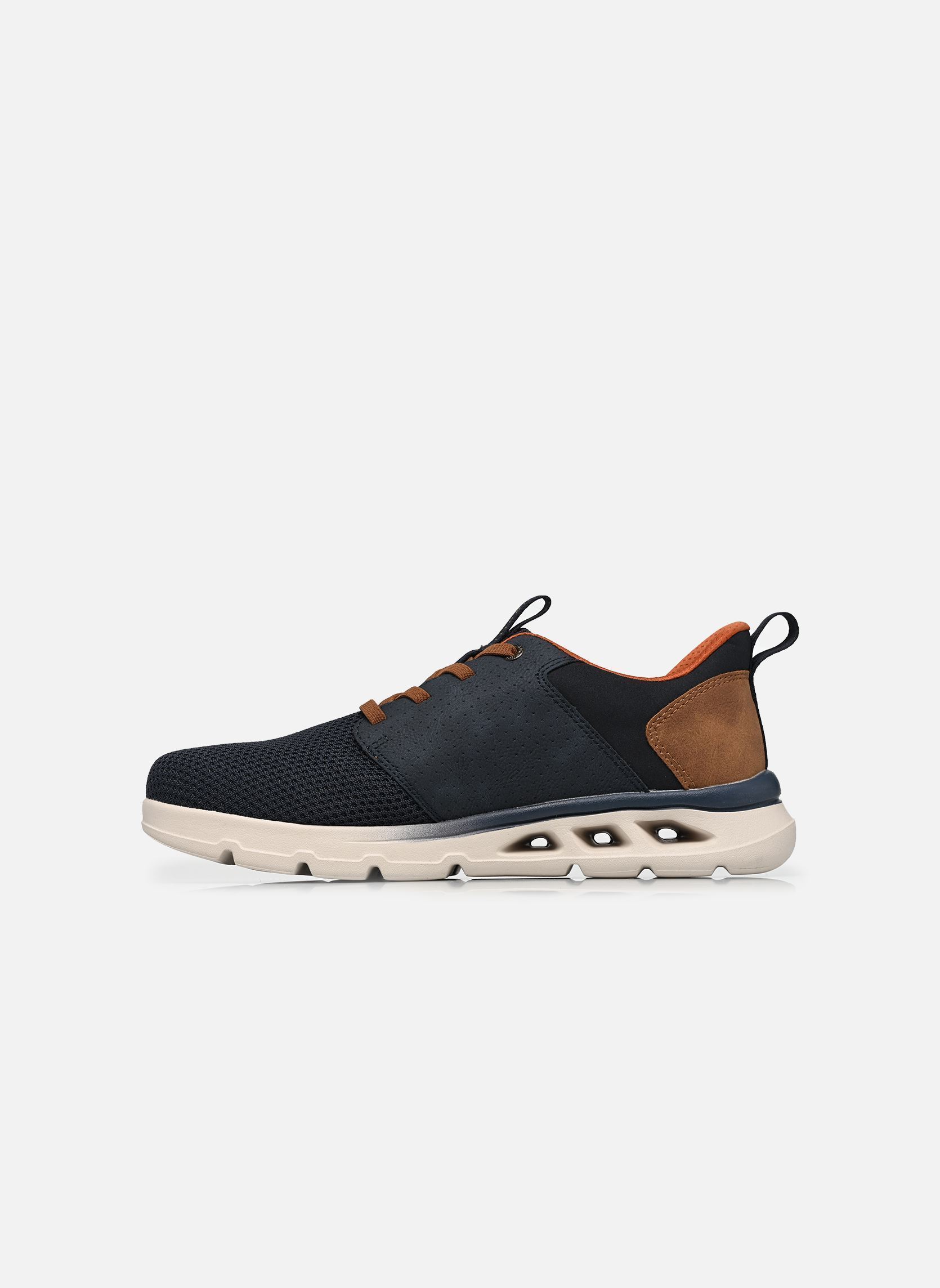 Lage sneakers Sennon heren blauw Bugatti Lage sneakers Sennon heren blauw NAVY/BROWN