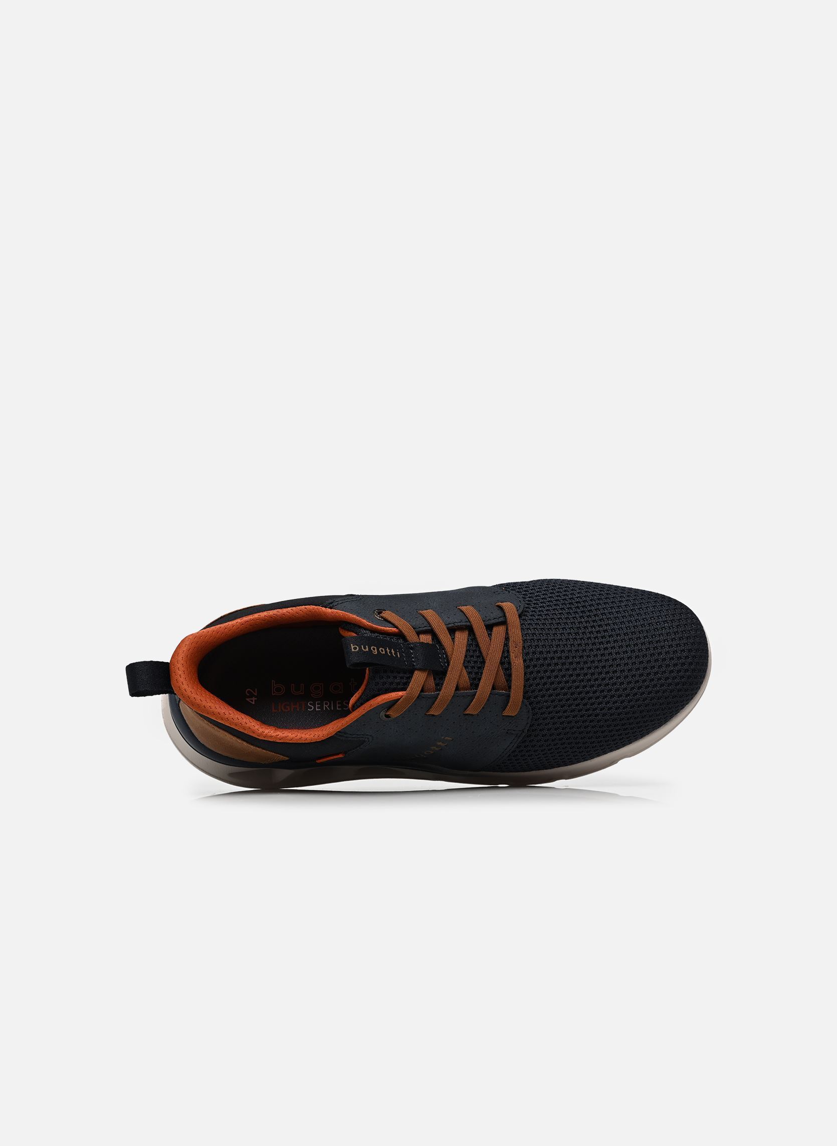 Lage sneakers Sennon heren blauw Bugatti Lage sneakers Sennon heren blauw NAVY/BROWN