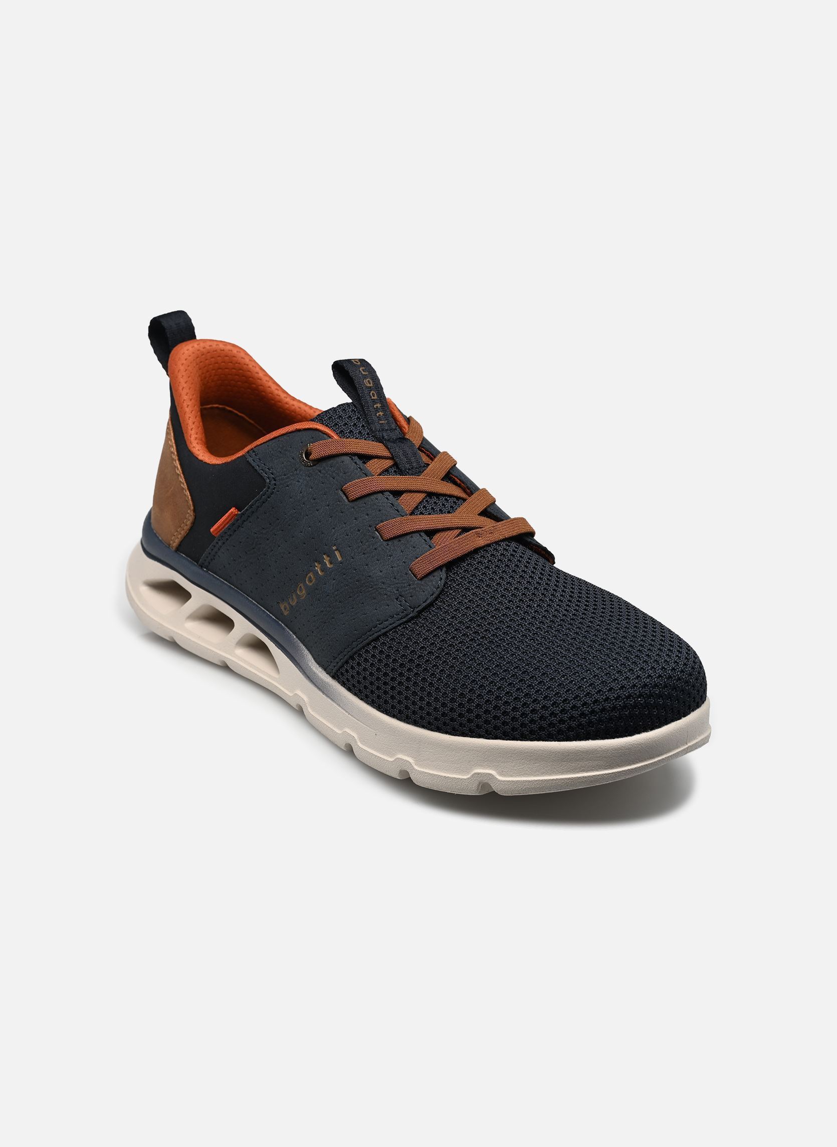 Lage sneakers Sennon heren blauw Bugatti Lage sneakers Sennon heren blauw NAVY/BROWN