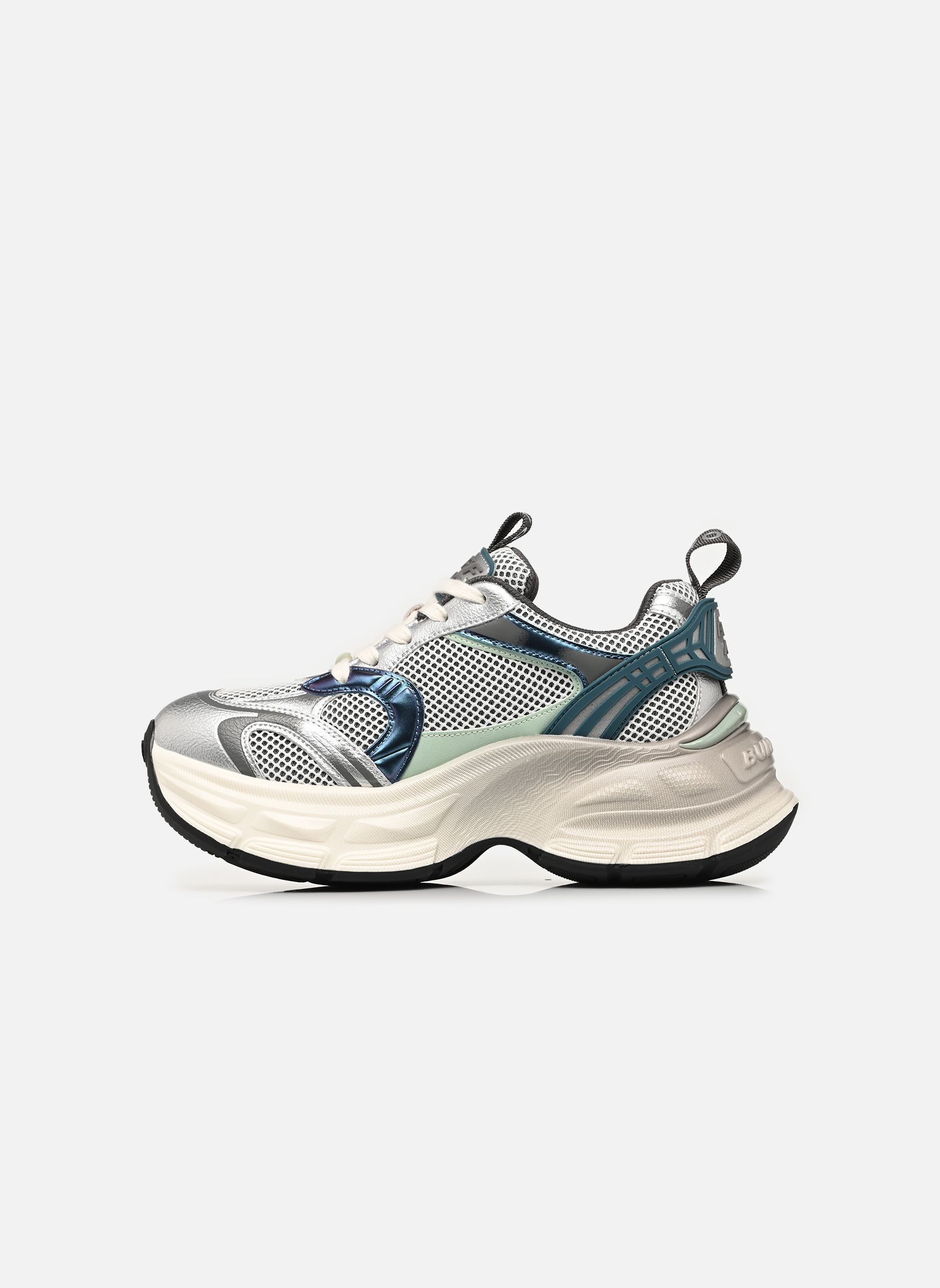 Baskets compensées Ridr One femme gris Buffalo Baskets compensées Ridr One femme gris Silver/Green