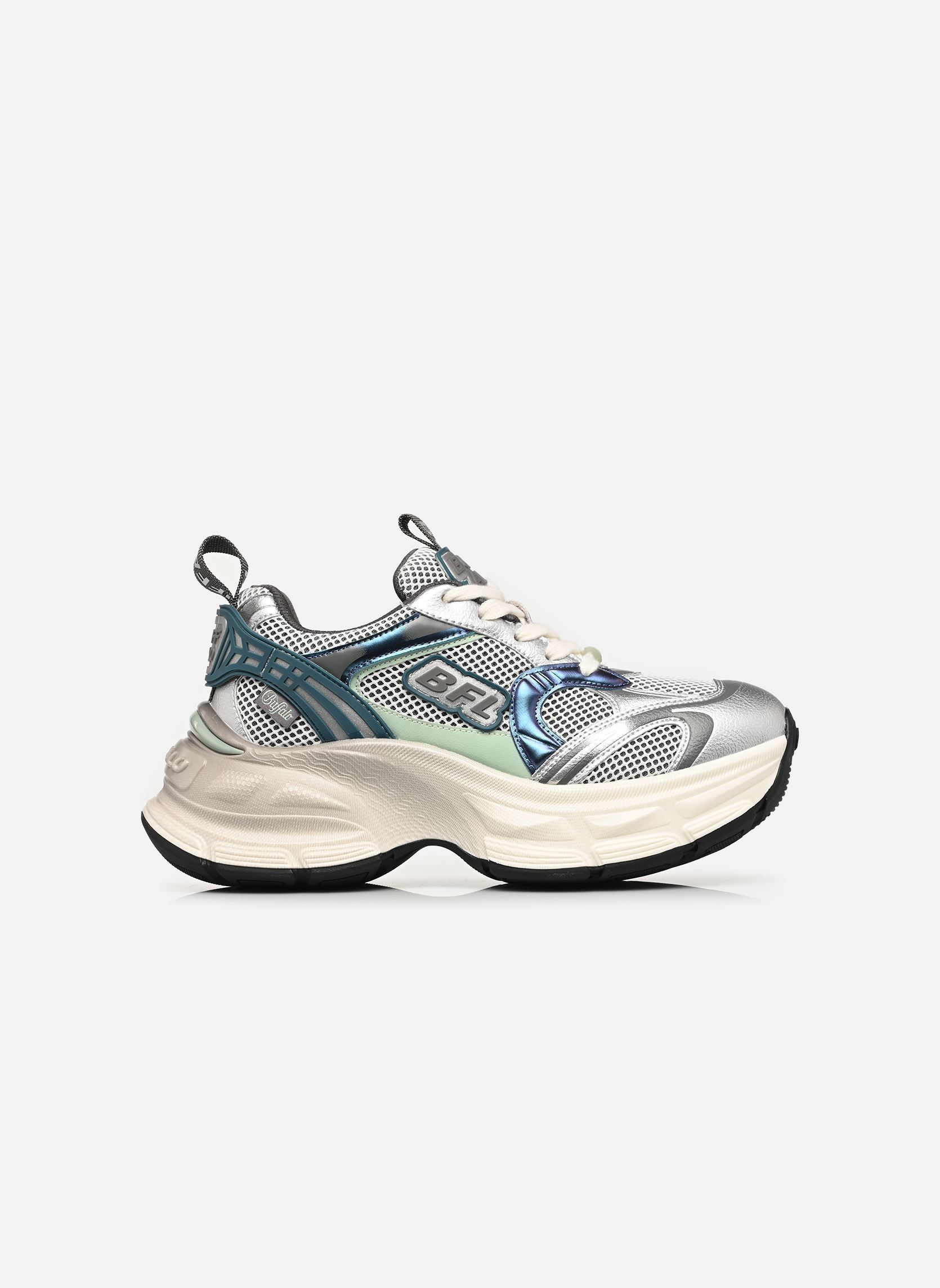Baskets compensées Ridr One femme gris Buffalo Baskets compensées Ridr One femme gris Silver/Green