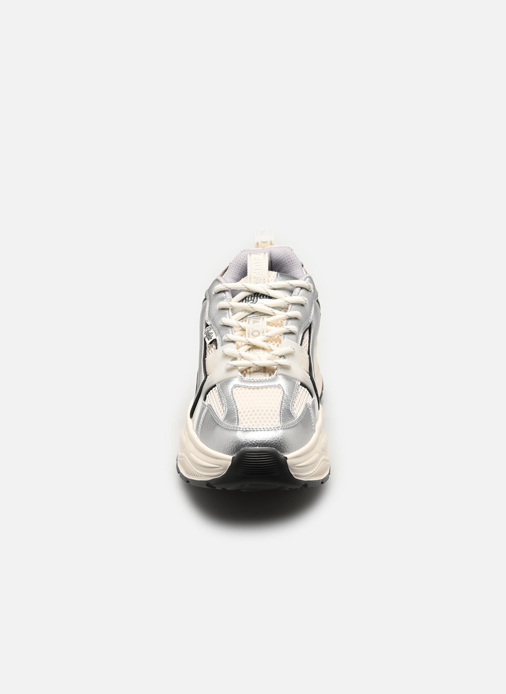 Baskets compensées Yuno One femme argent Buffalo Baskets compensées Yuno One femme argent White/black/silver