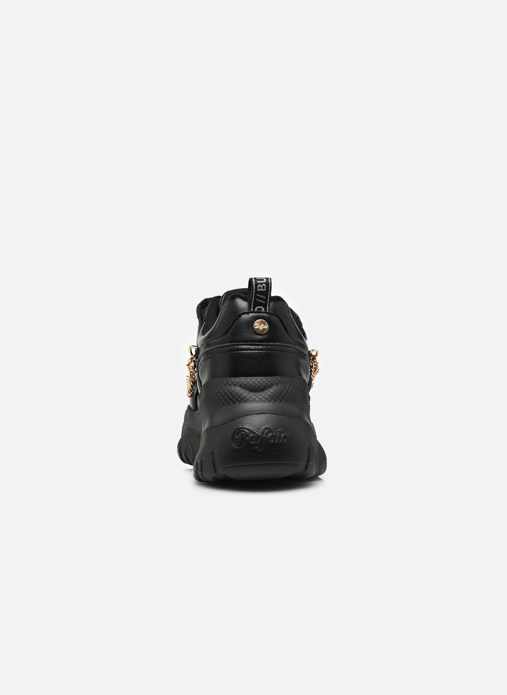 Baskets compensées Bliss Chain femme noir Buffalo Baskets compensées Bliss Chain femme noir Black/gold