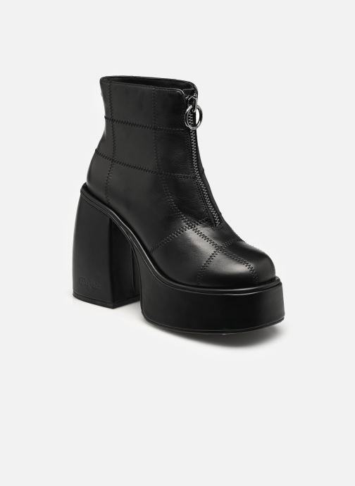 Buffalo Bottines et boots Heart Front Zip femme noir