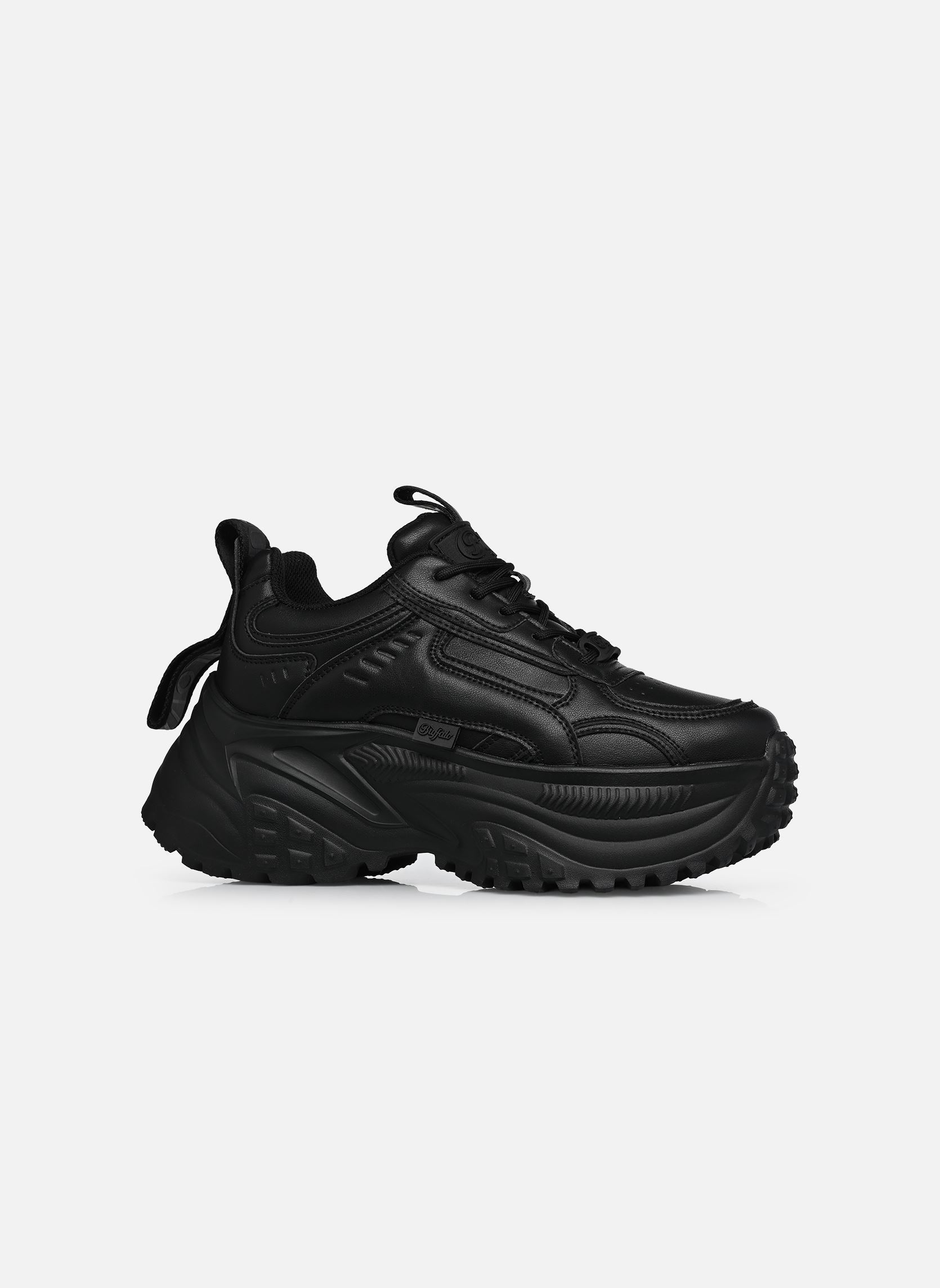 Baskets compensées Turbo One femme noir Buffalo Baskets compensées Turbo One femme noir Black