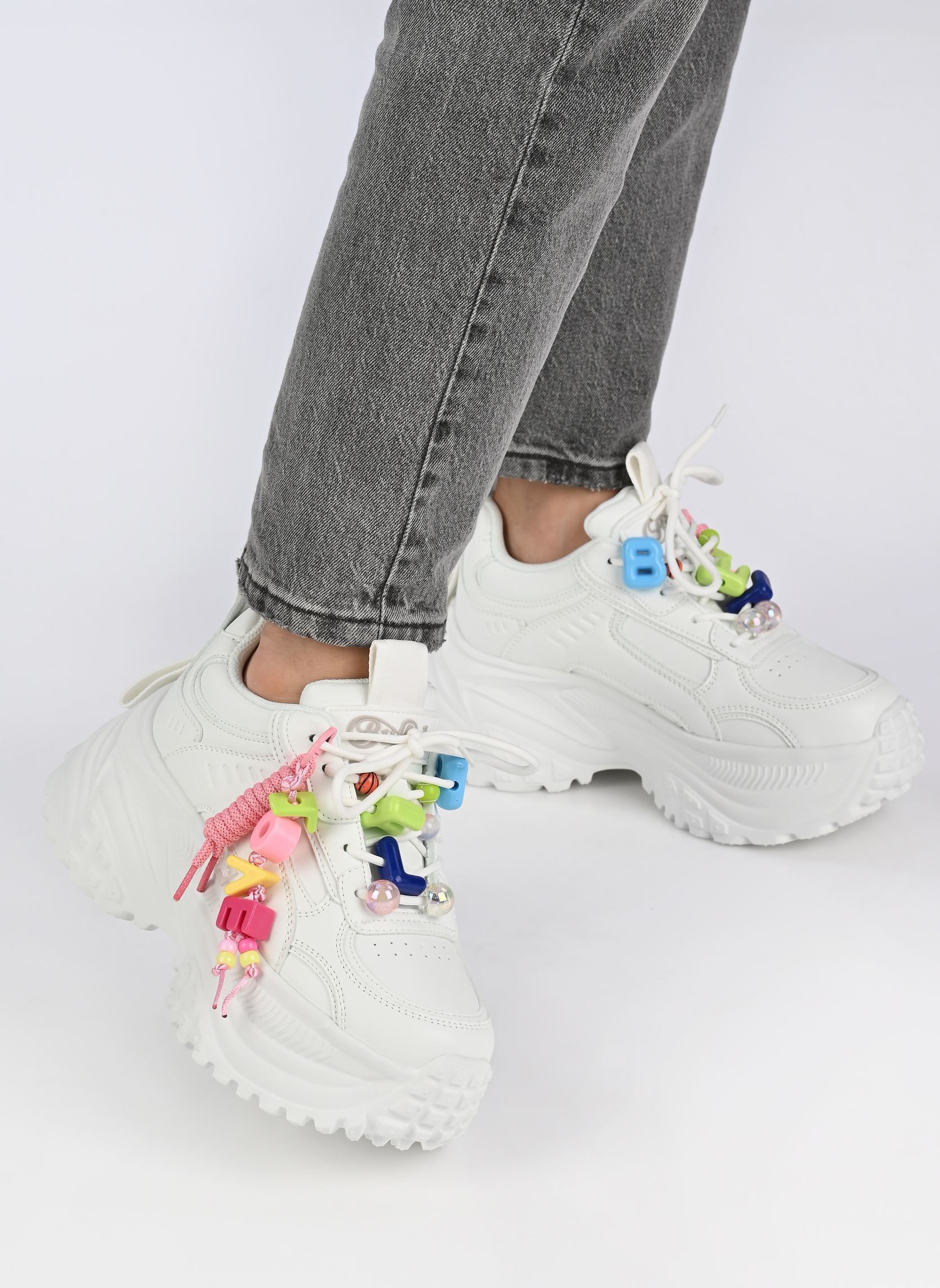 Plateau-Sneaker Turbo Fun damen weiß Buffalo Plateau-Sneaker Turbo Fun damen weiß WHITE/MULTI
