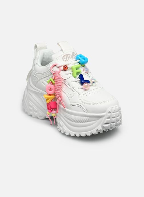 Buffalo Baskets compensées Turbo Fun femme blanc