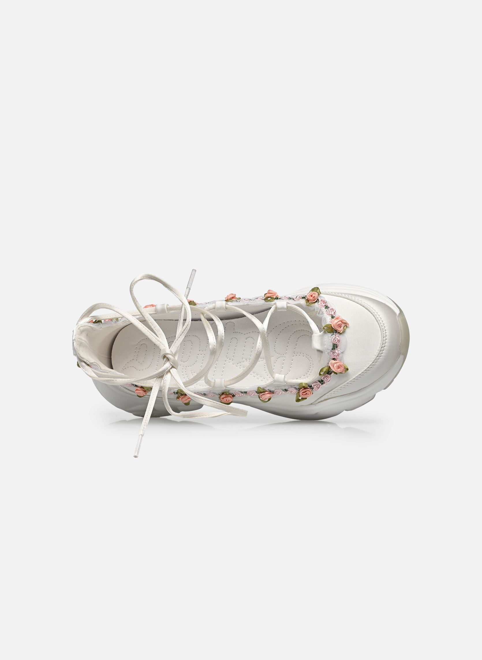 Klassieke ballerina's Binary Ghillie Rose dames wit Buffalo Klassieke ballerina's Binary Ghillie Rose dames wit IVORY/ROSE