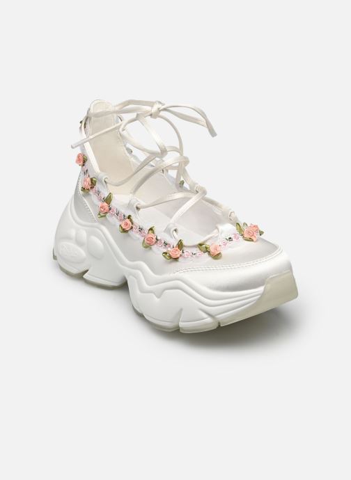 Buffalo Ballerines classiques Binary Ghillie Rose femme blanc