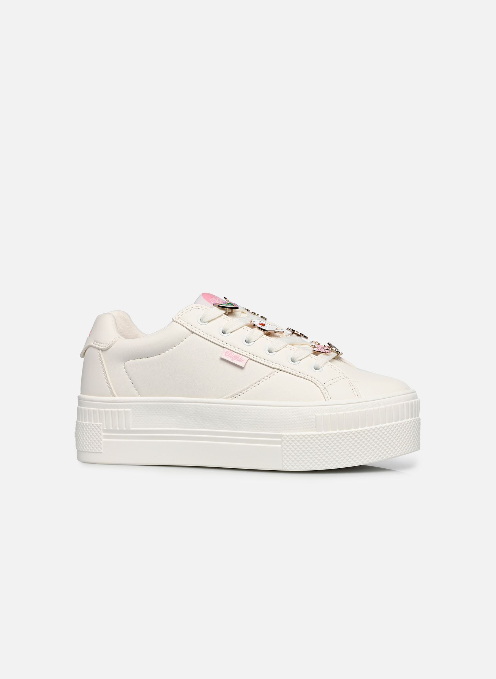 Sleehak sneakers Paired Charms 2.0 dames wit Buffalo Sleehak sneakers Paired Charms 2.0 dames wit WHITE/MULTI