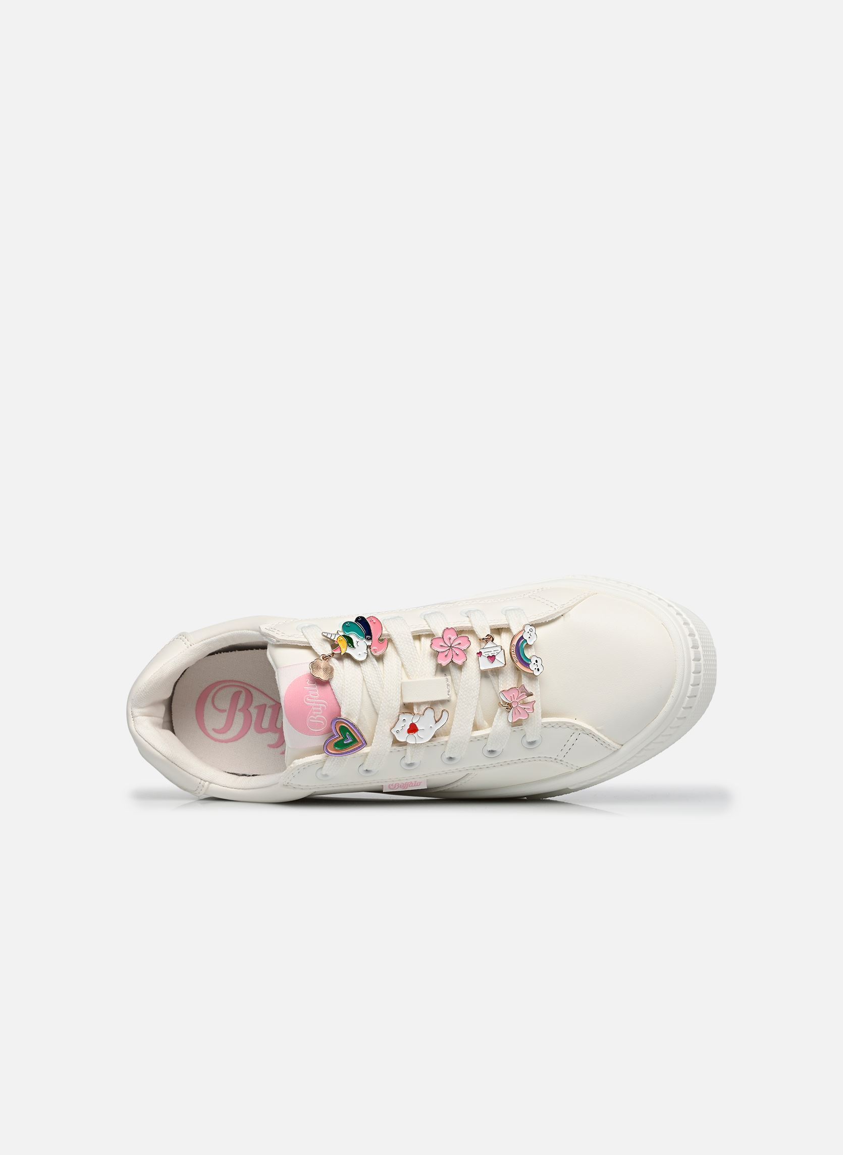 Sleehak sneakers Paired Charms 2.0 dames wit Buffalo Sleehak sneakers Paired Charms 2.0 dames wit WHITE/MULTI