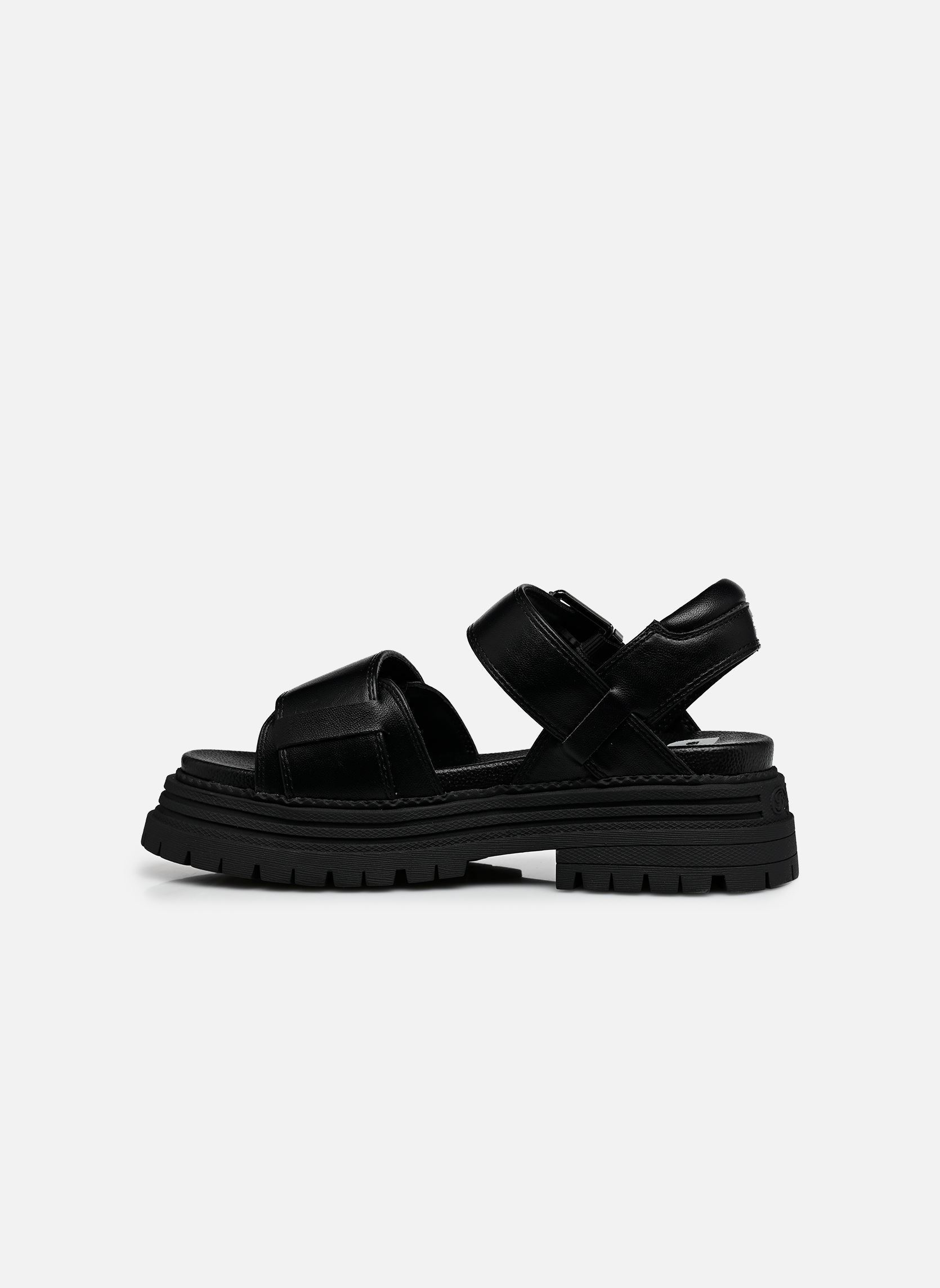 Flache Sandalen Lennox Sandal damen schwarz Buffalo Flache Sandalen Lennox Sandal damen schwarz Black