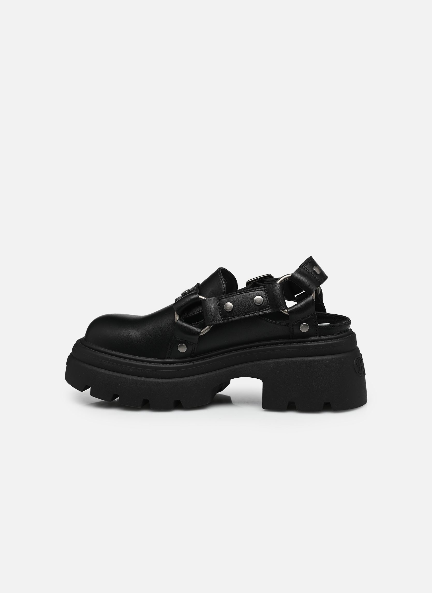 Derbys Vega Clog Buckle damen schwarz Buffalo Derbys Vega Clog Buckle damen schwarz Black