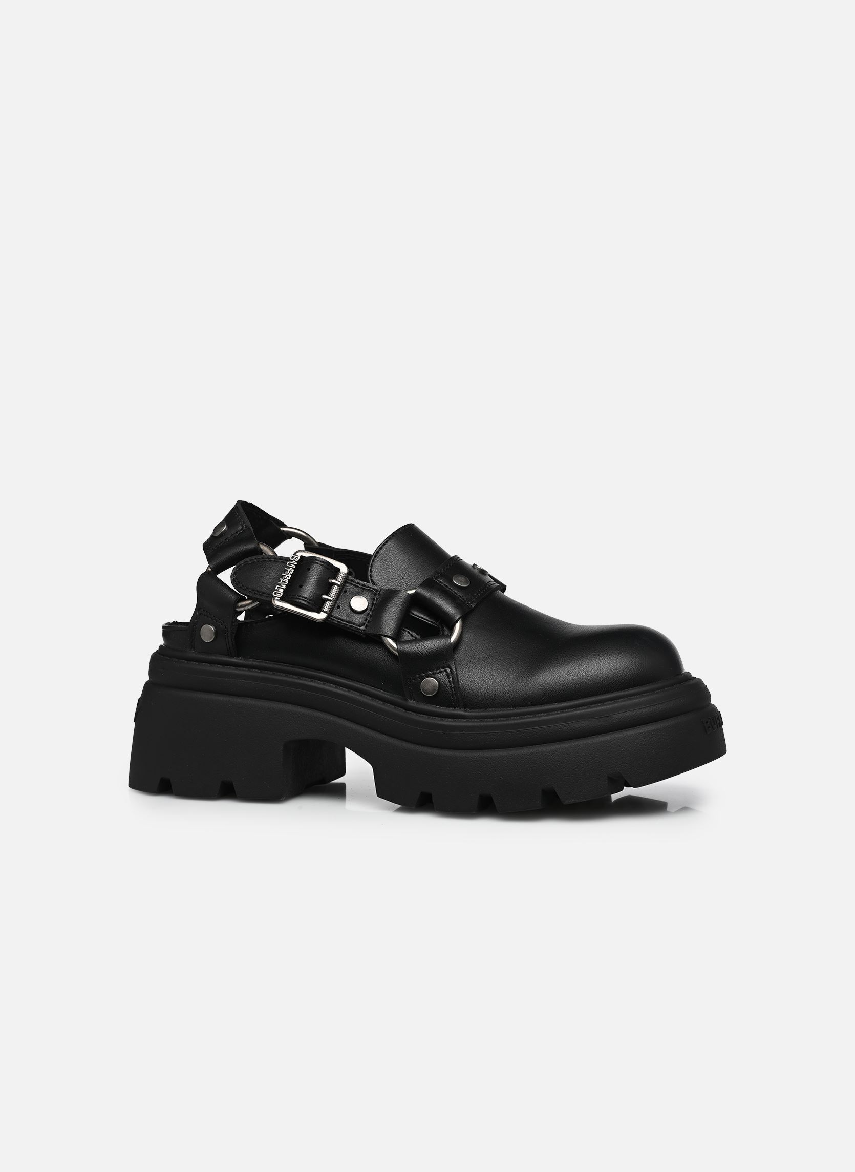 Derbys Vega Clog Buckle damen schwarz Buffalo Derbys Vega Clog Buckle damen schwarz Black