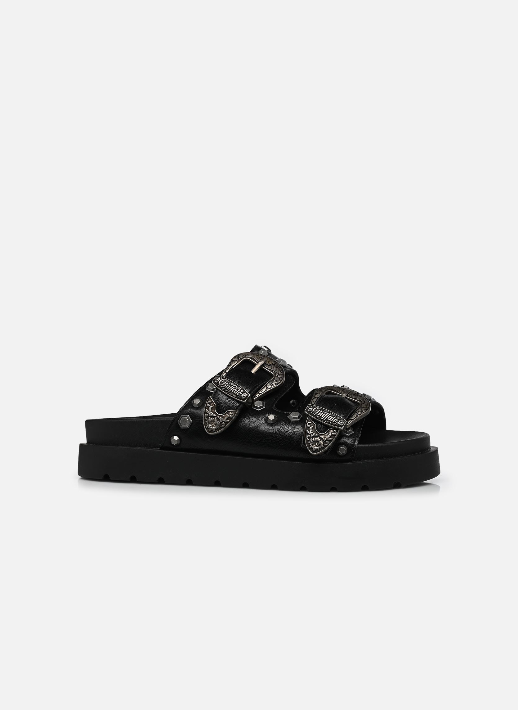 Pantoletten Raya Ari West damen schwarz Buffalo Pantoletten Raya Ari West damen schwarz Black