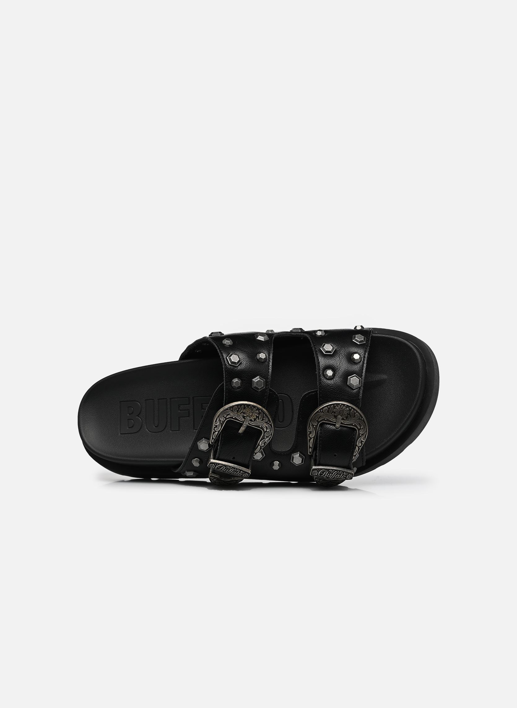 Pantoletten Raya Ari West damen schwarz Buffalo Pantoletten Raya Ari West damen schwarz Black