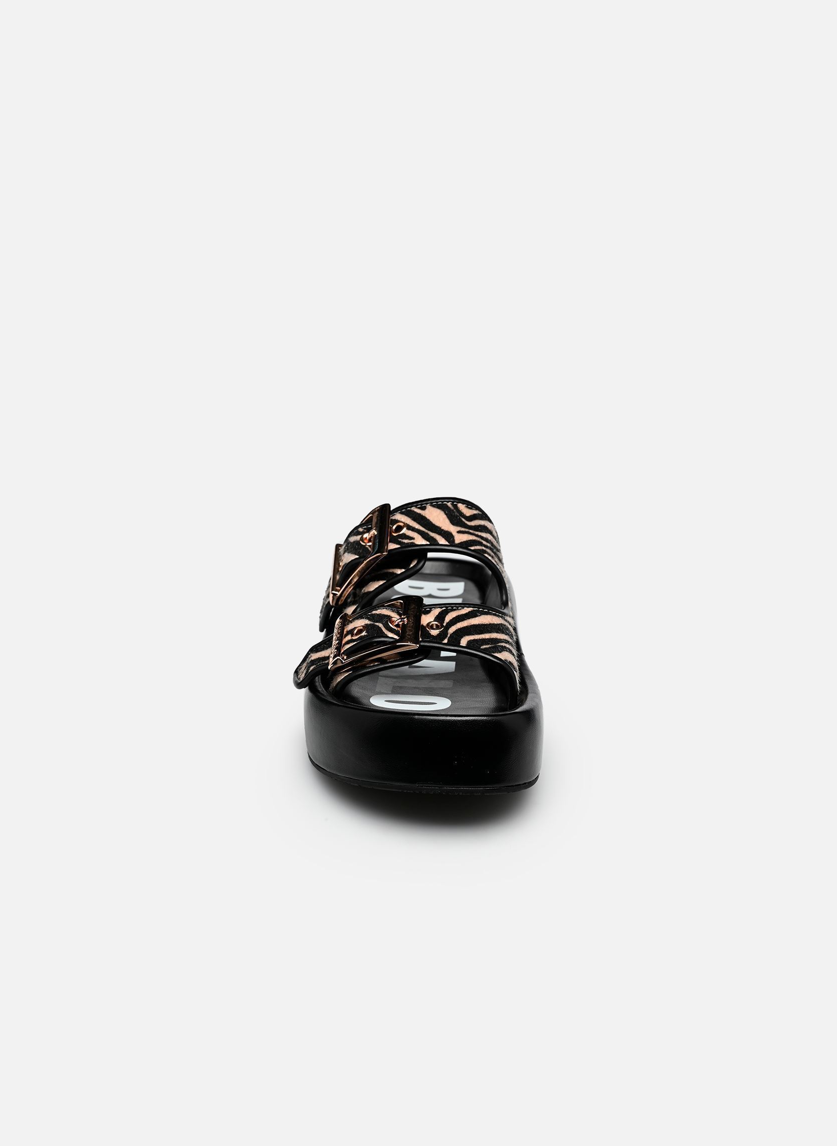 Mules et sabots Evelyn Ari femme noir Buffalo Mules et sabots Evelyn Ari femme noir Black/white zebra
