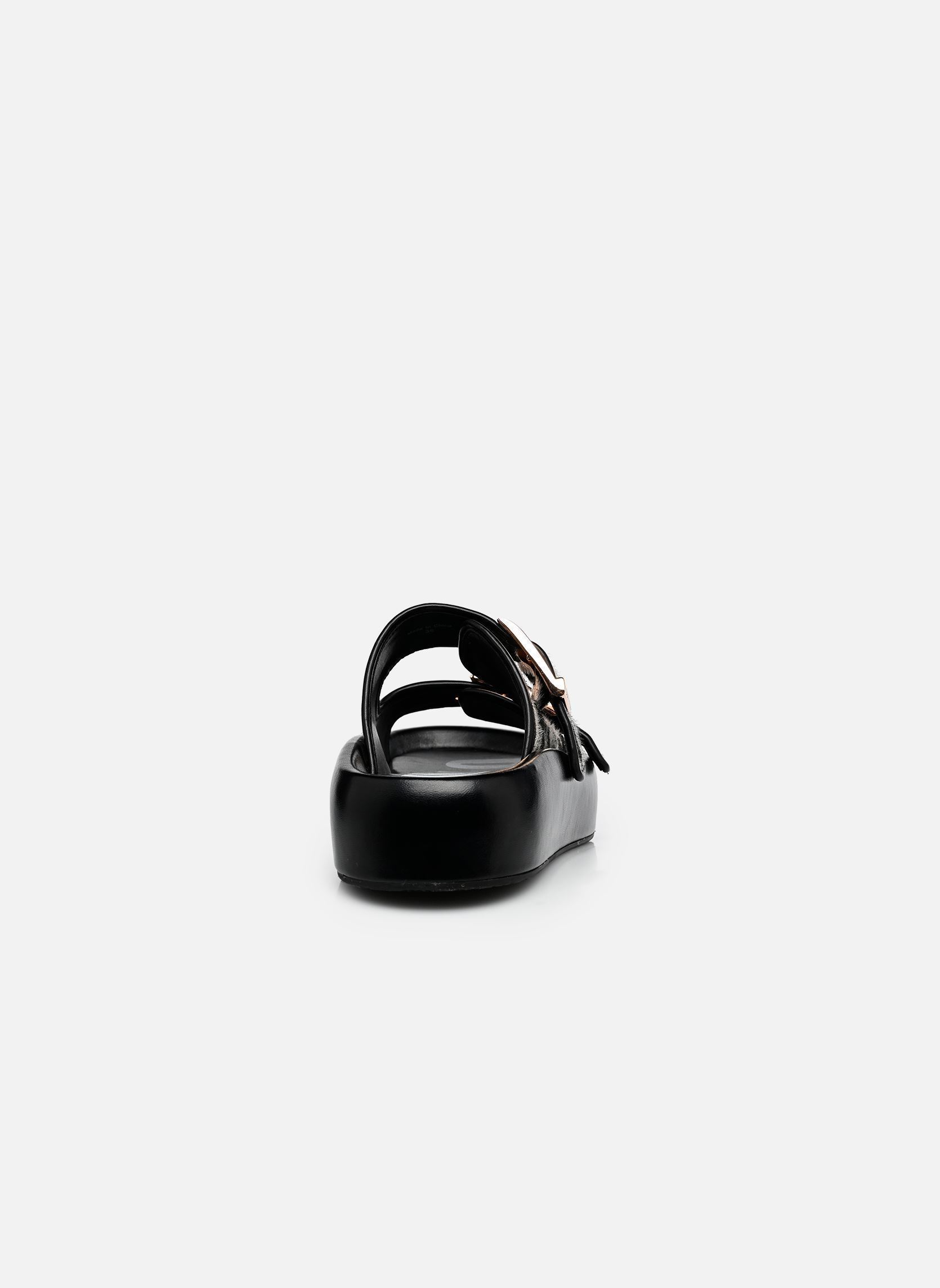 Mules et sabots Evelyn Ari femme noir Buffalo Mules et sabots Evelyn Ari femme noir Black/white zebra